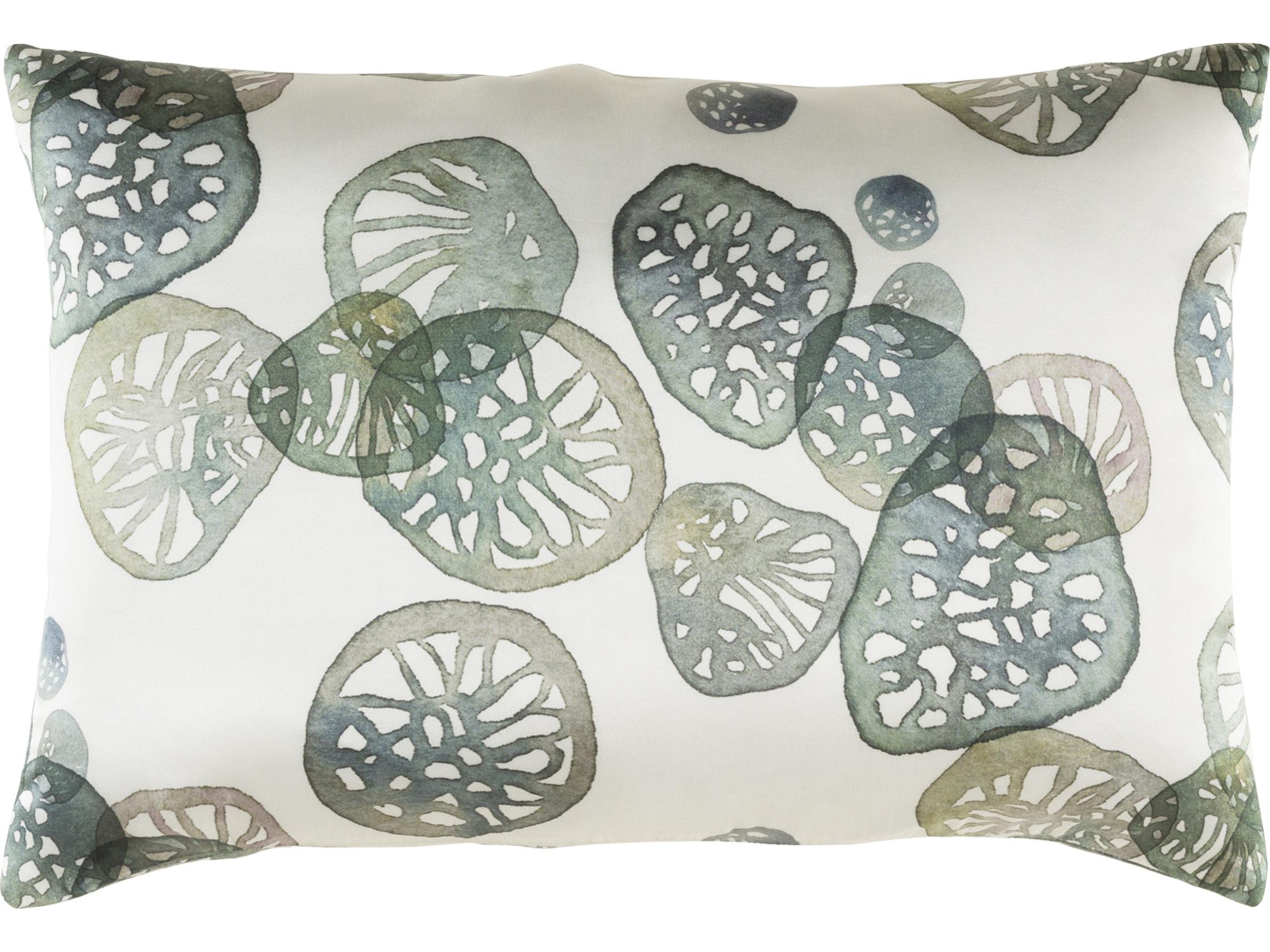 Surya Shell Rummel Light Olive Pillow
