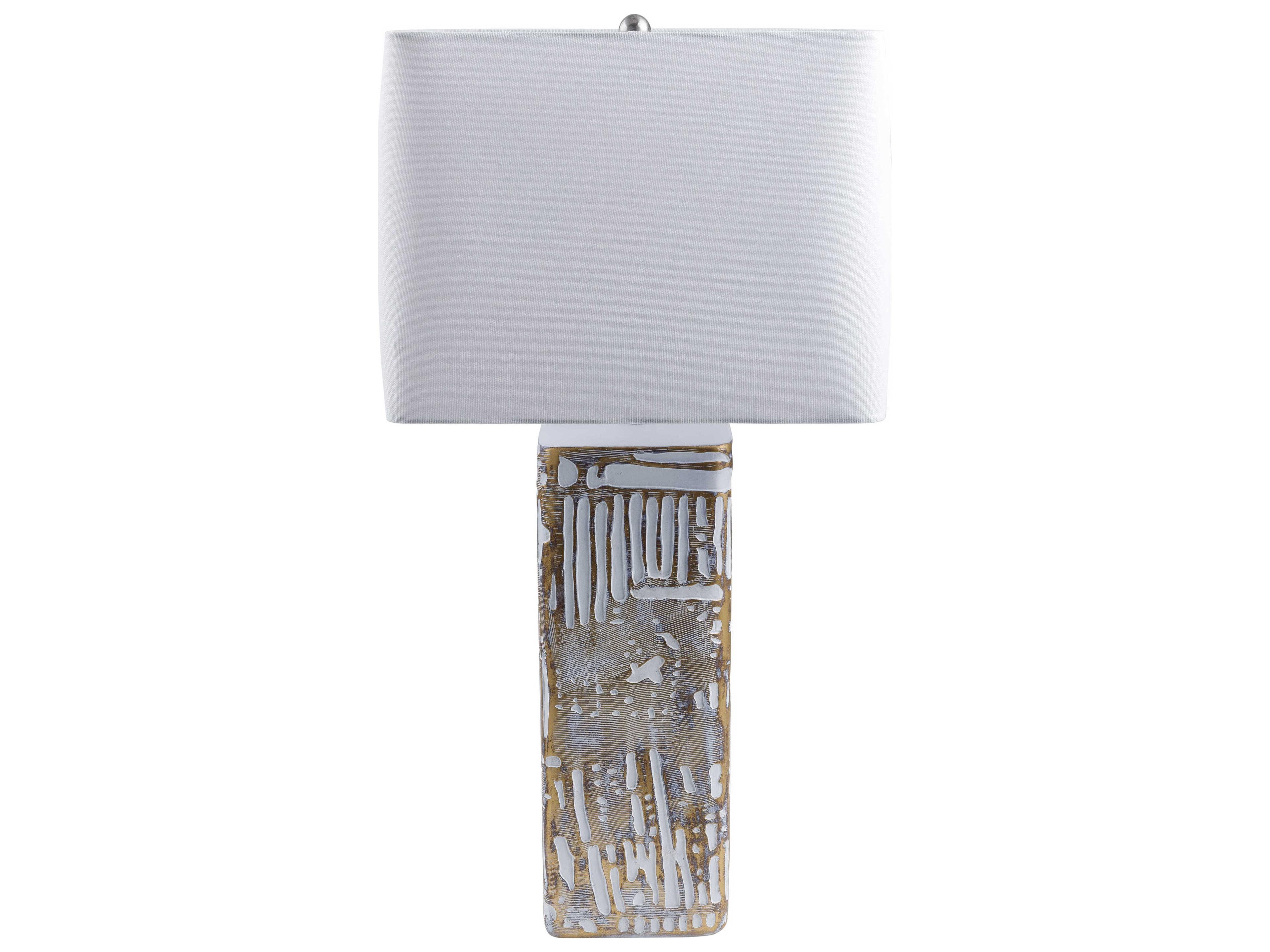 Surya Nunda White Buffet Lamp