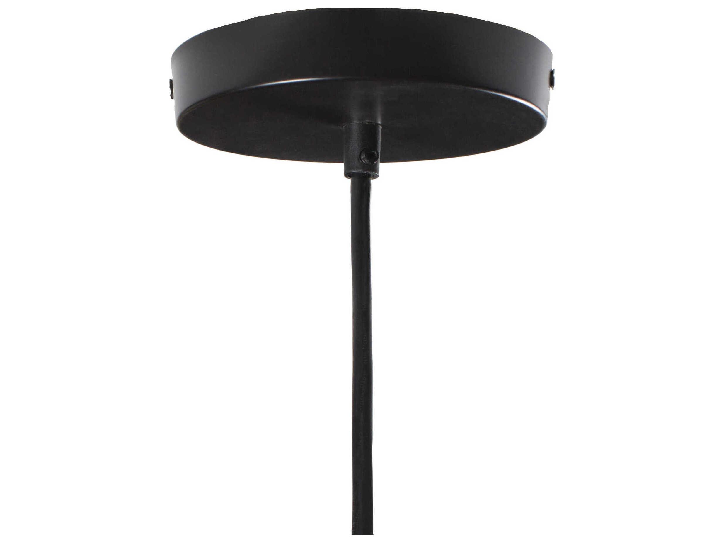 Surya Novara 1-Light Black Geometric Pendant