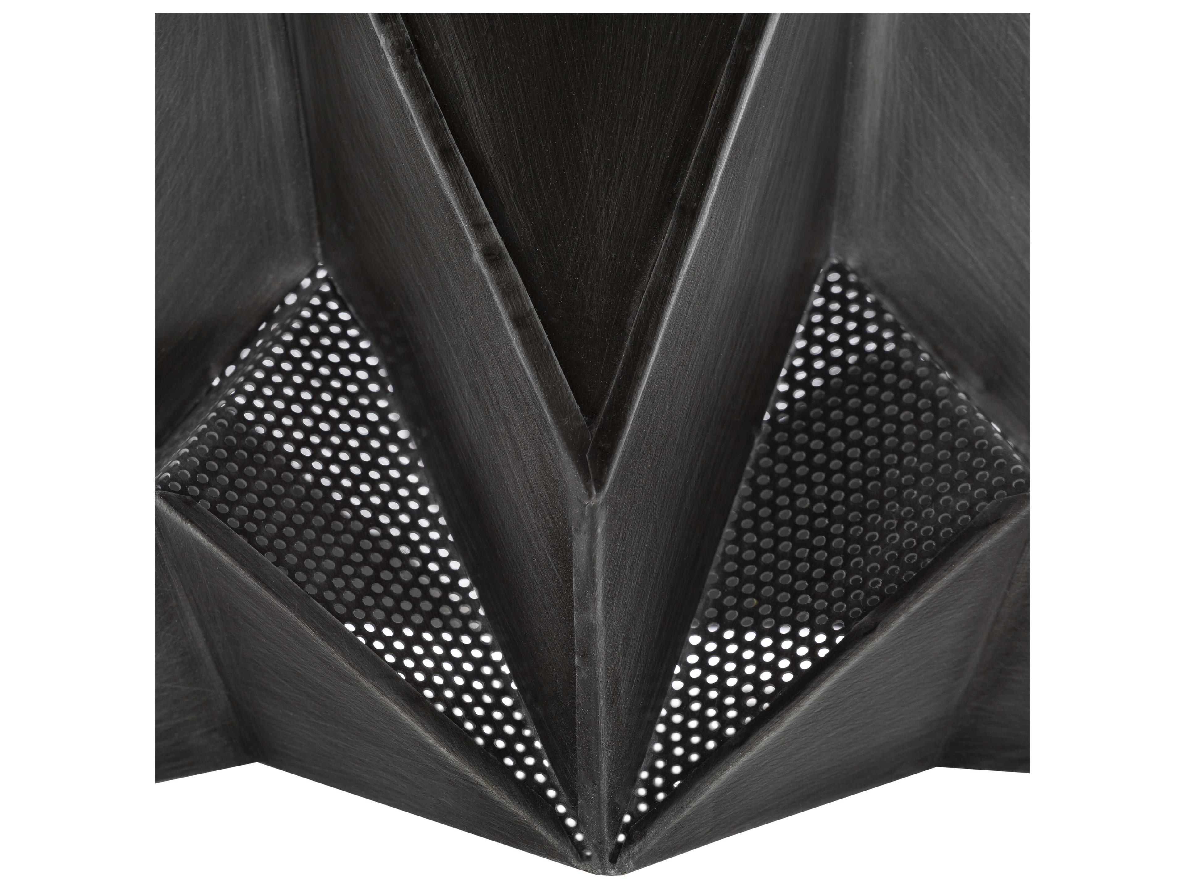 Surya Novara 1-Light Black Geometric Pendant