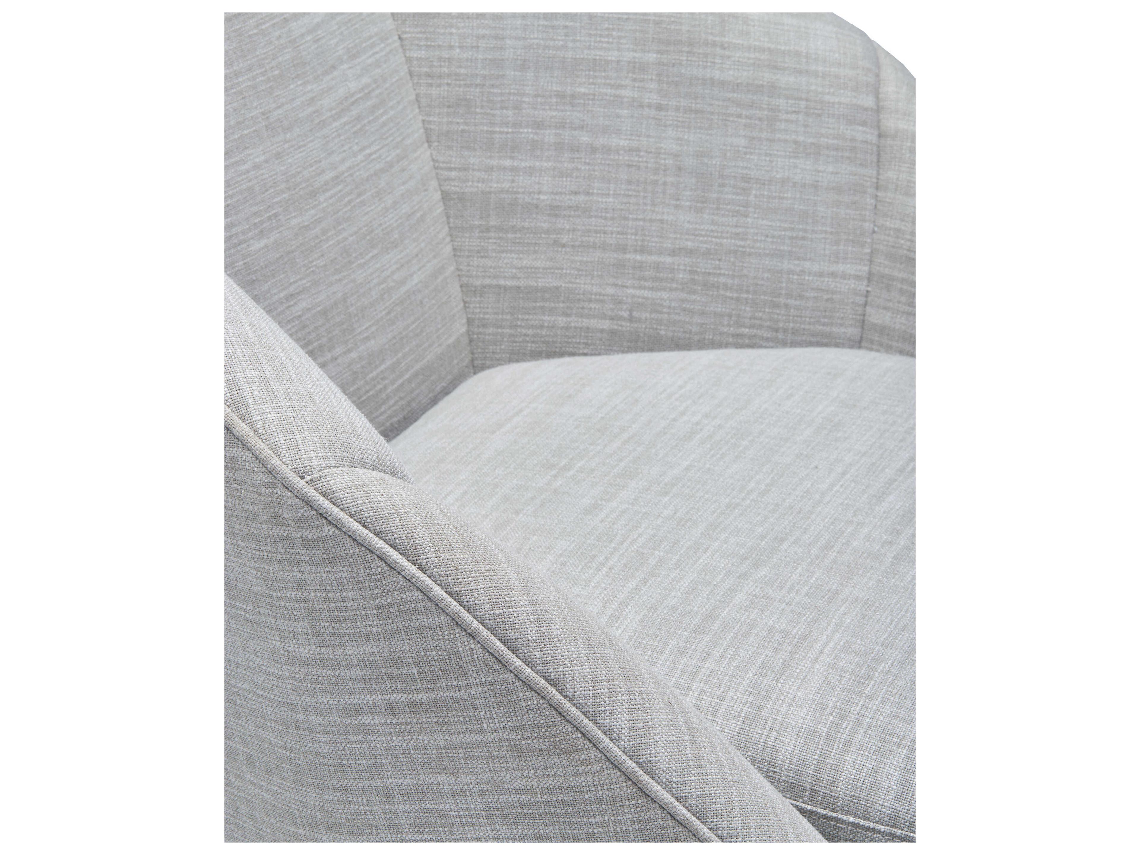 Surya Neve Swivel Gray Accent Chair 