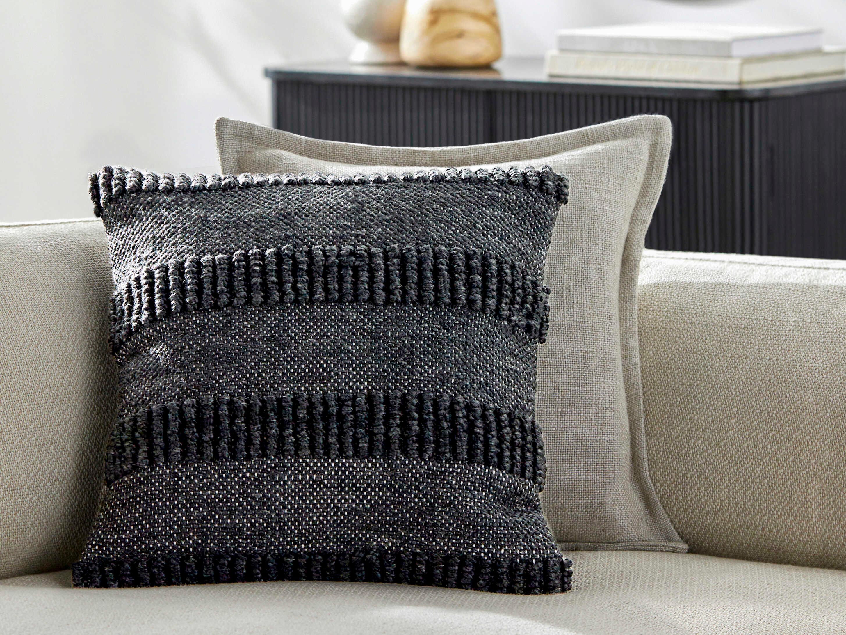 Surya Nysa Charcoal Pillow