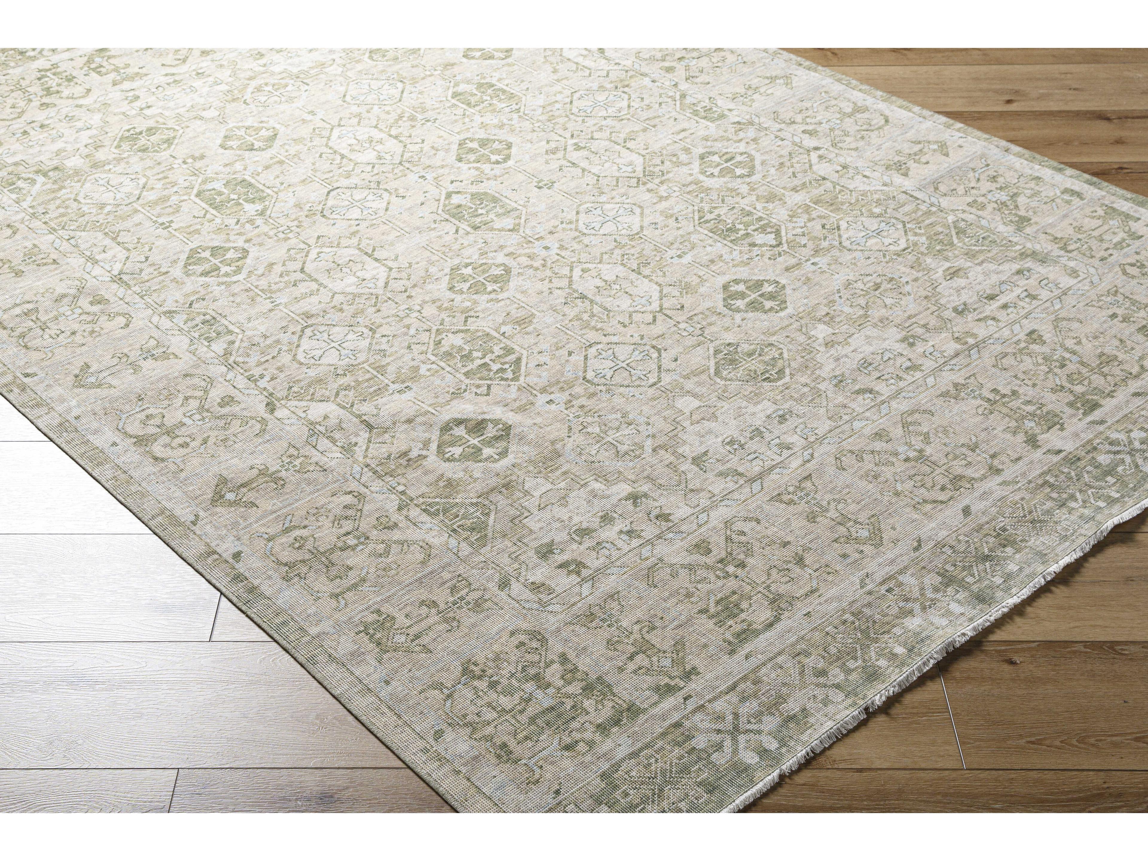 Surya Once Upon A Time Bordered Runner Area Rug