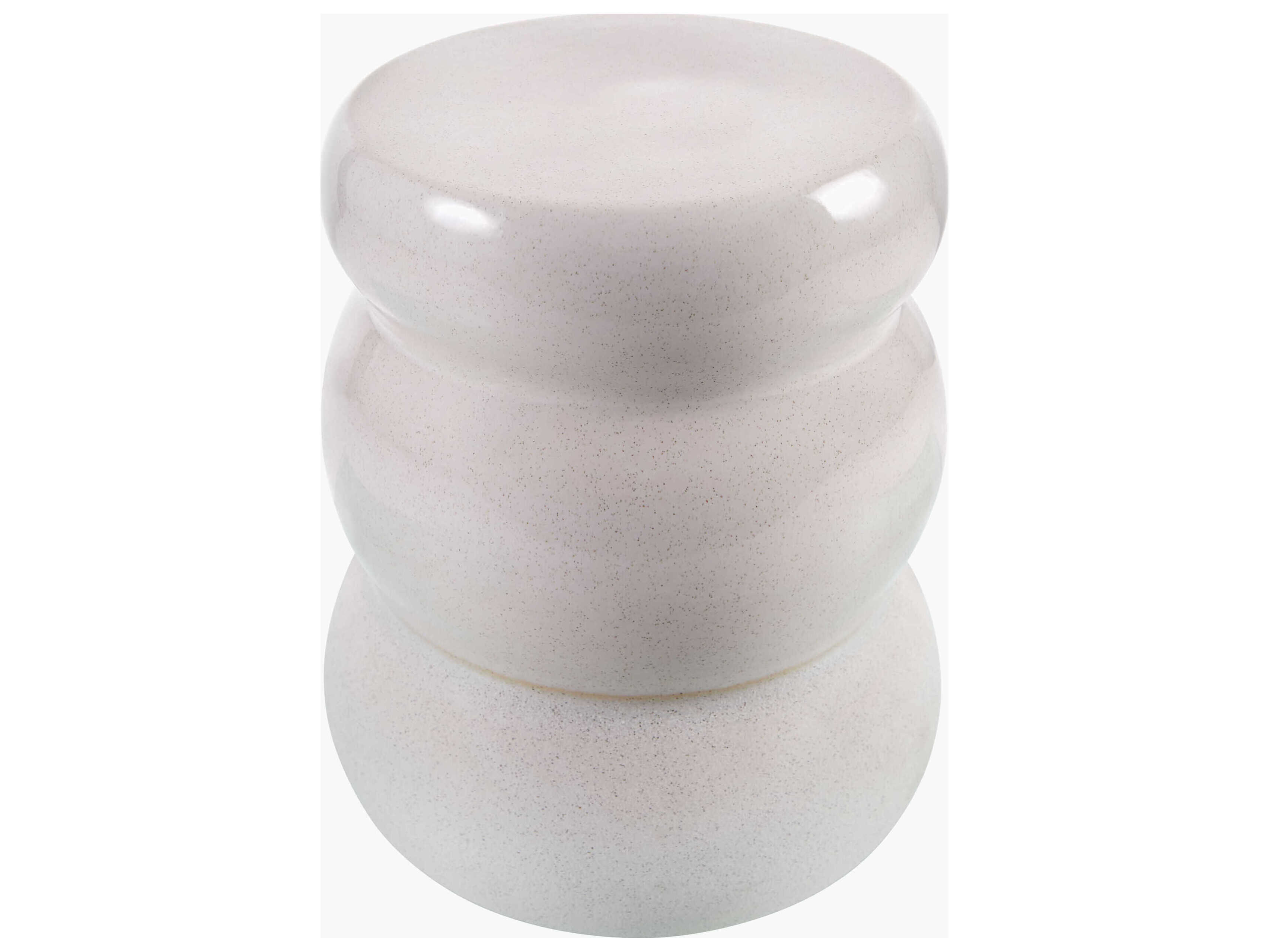 Surya Osambela Cream Garden Stool