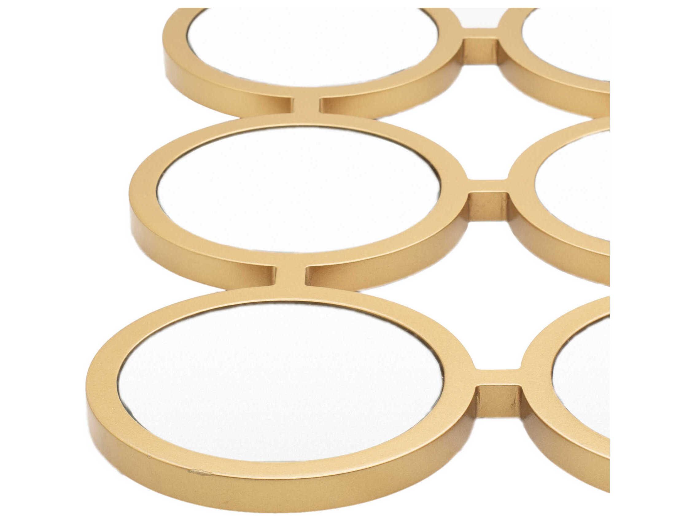 Surya Orbit Gold Wall Mirror