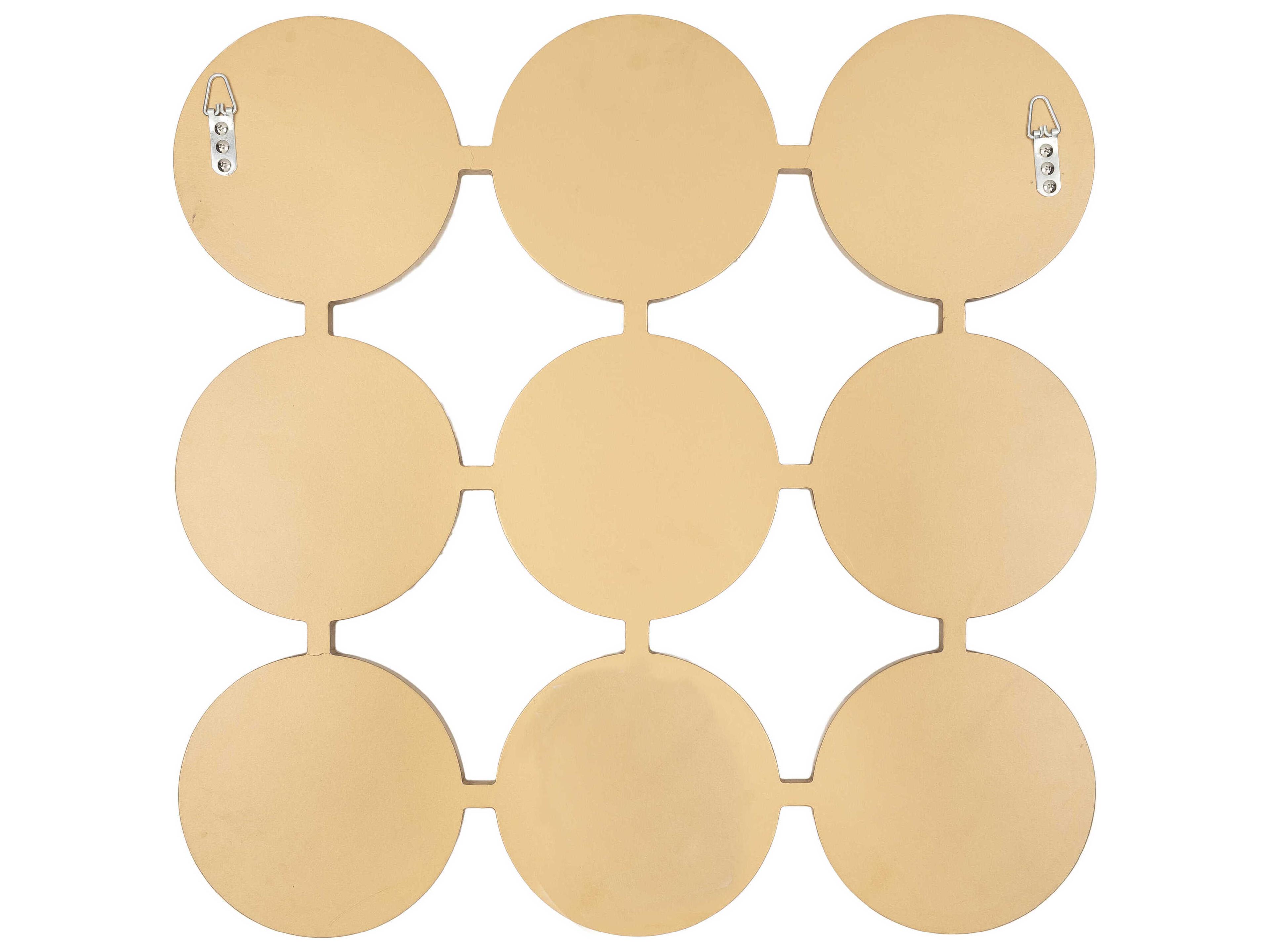 Surya Orbit Gold Wall Mirror
