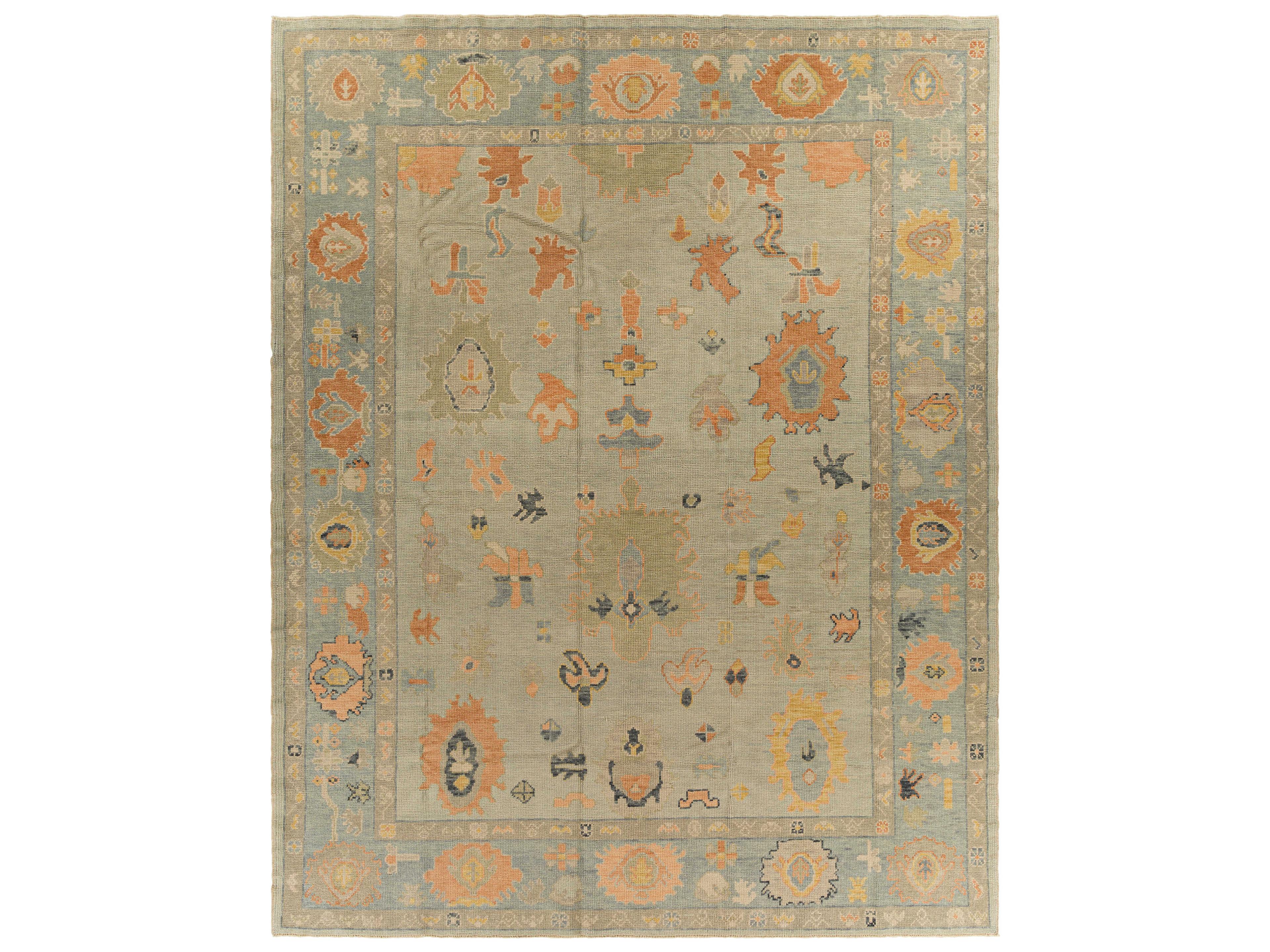 Surya Antique One Of A Kind Bordered Area Rug