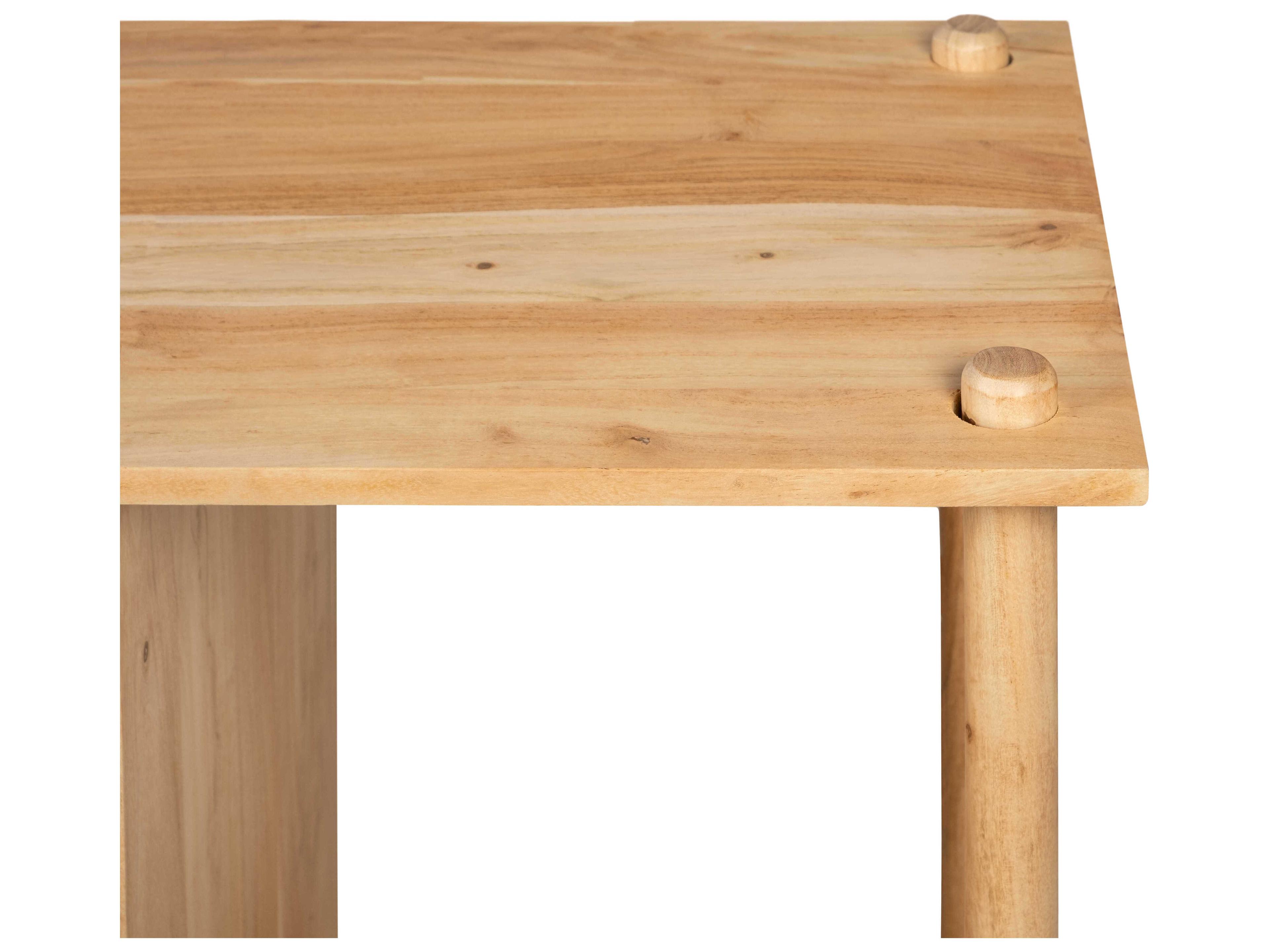 Surya Orly 52" Mango Wood Brown Wheat Media Console