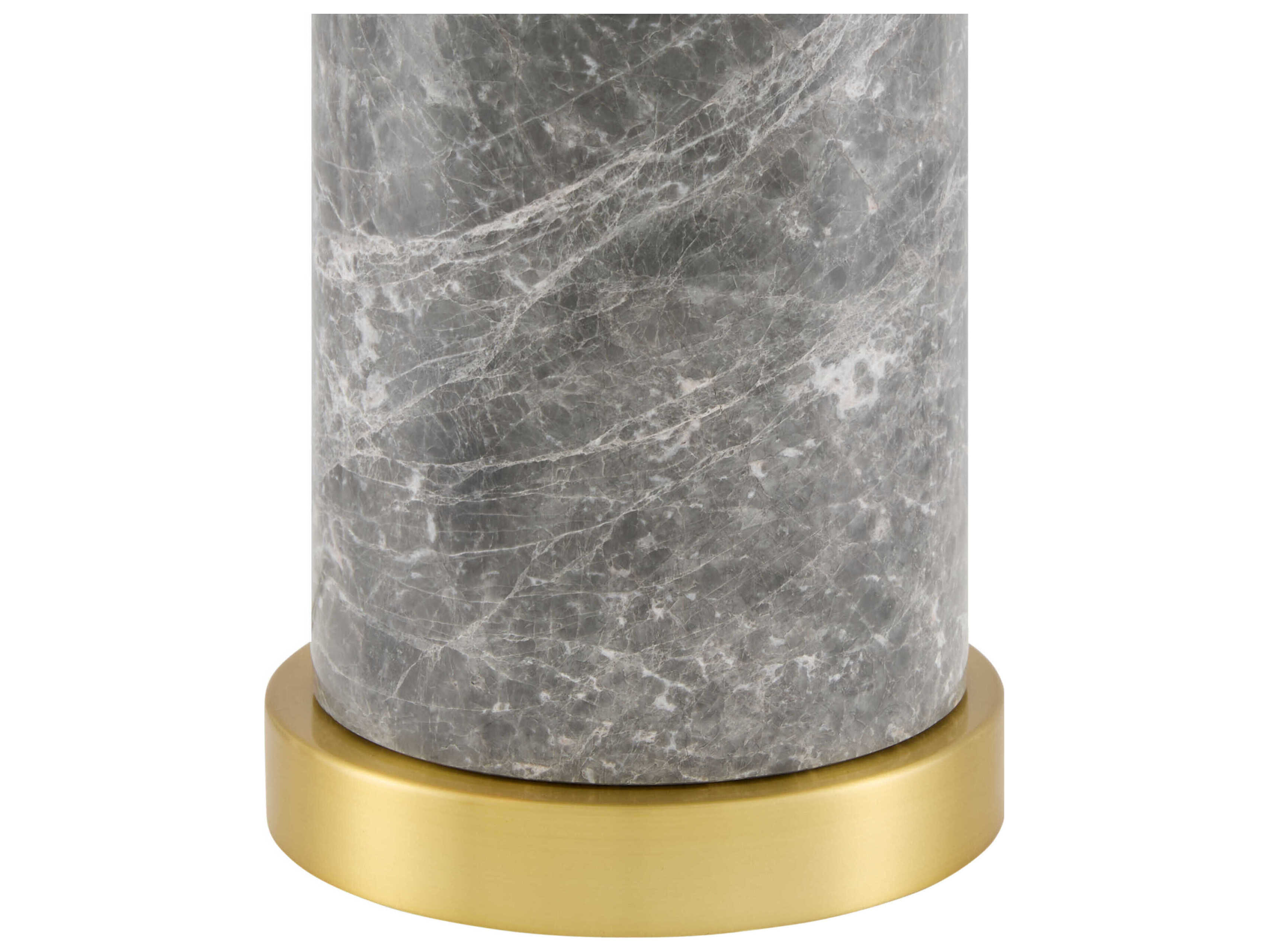 Surya Oslin Gray White Glass Table Lamp