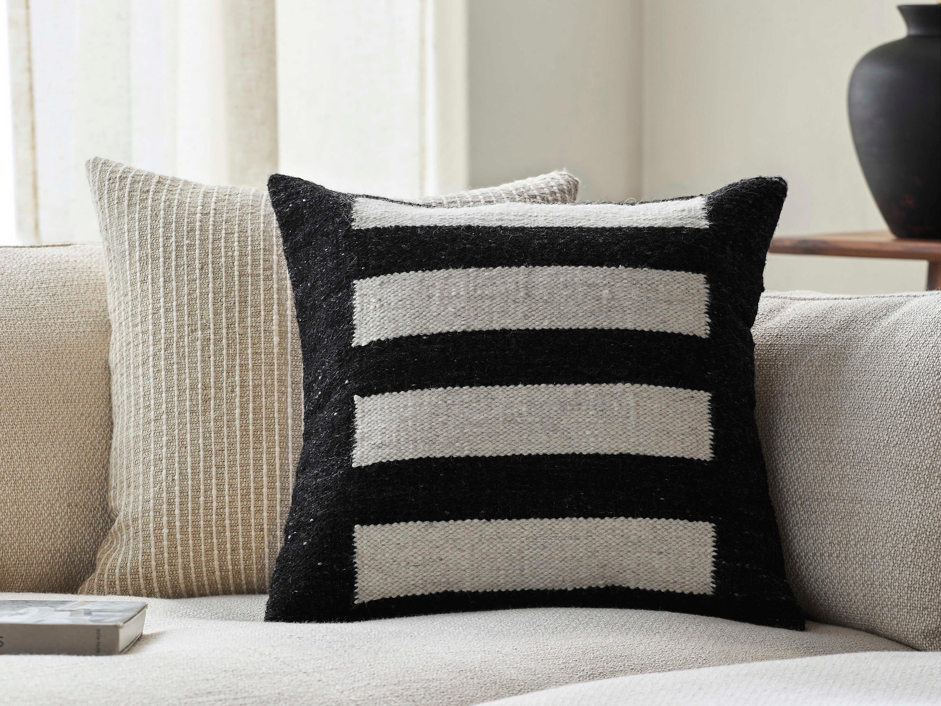 Surya Osmund Ebony Pillow