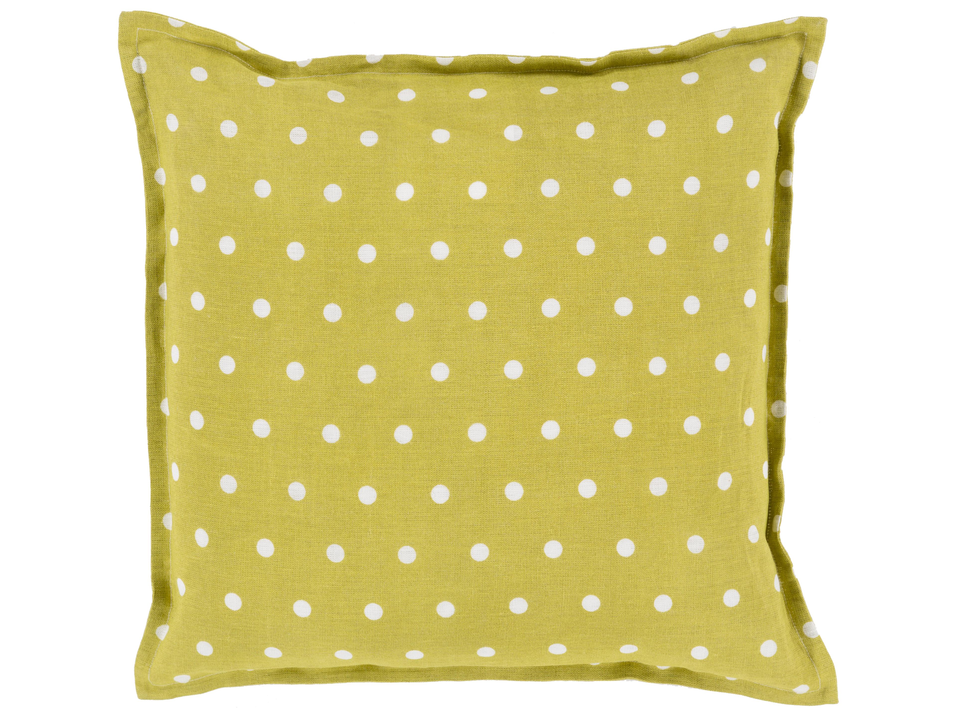 Surya Polka Dot Olive Pillow
