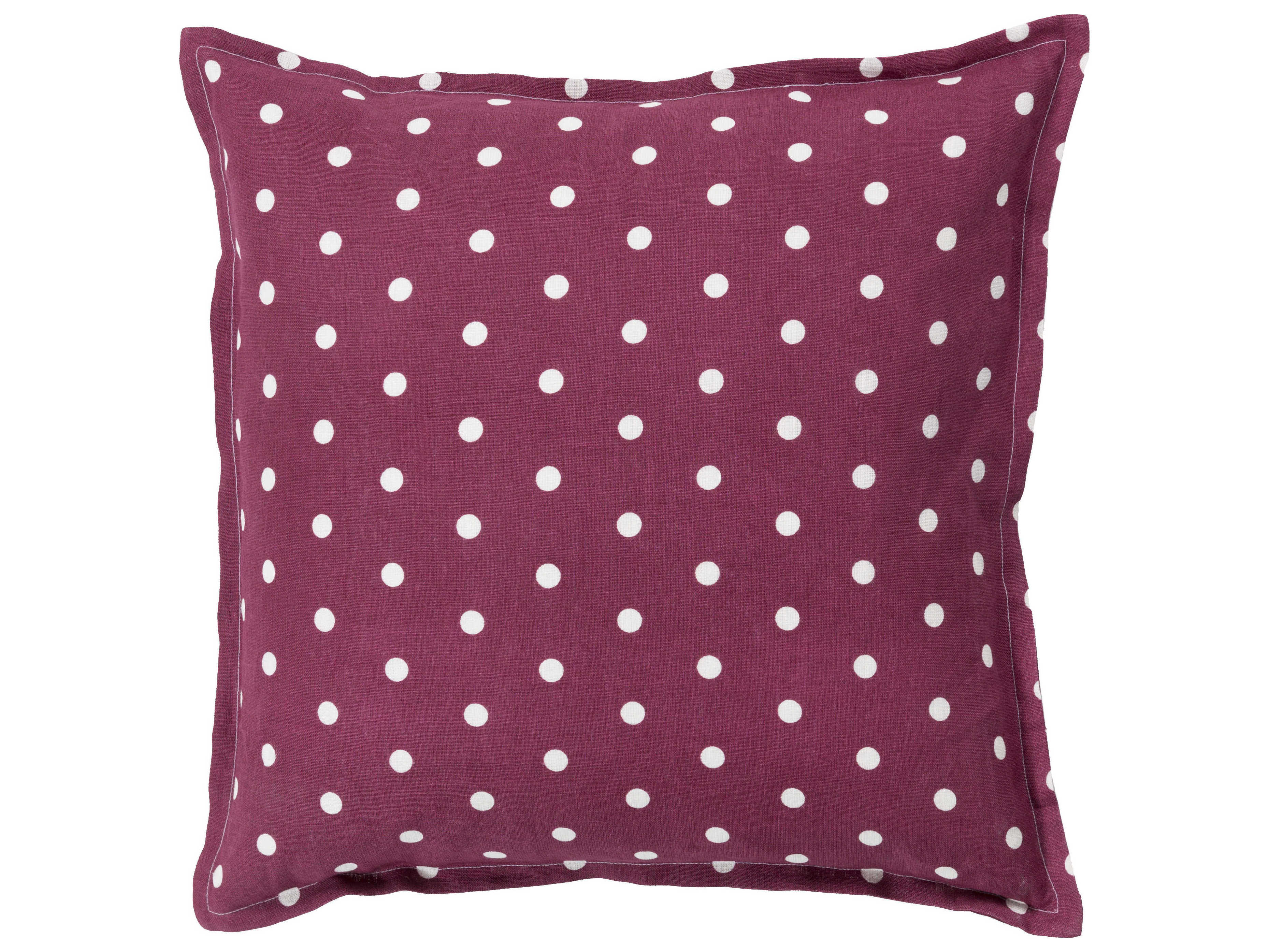 Surya Polka Dot Rust Pillow