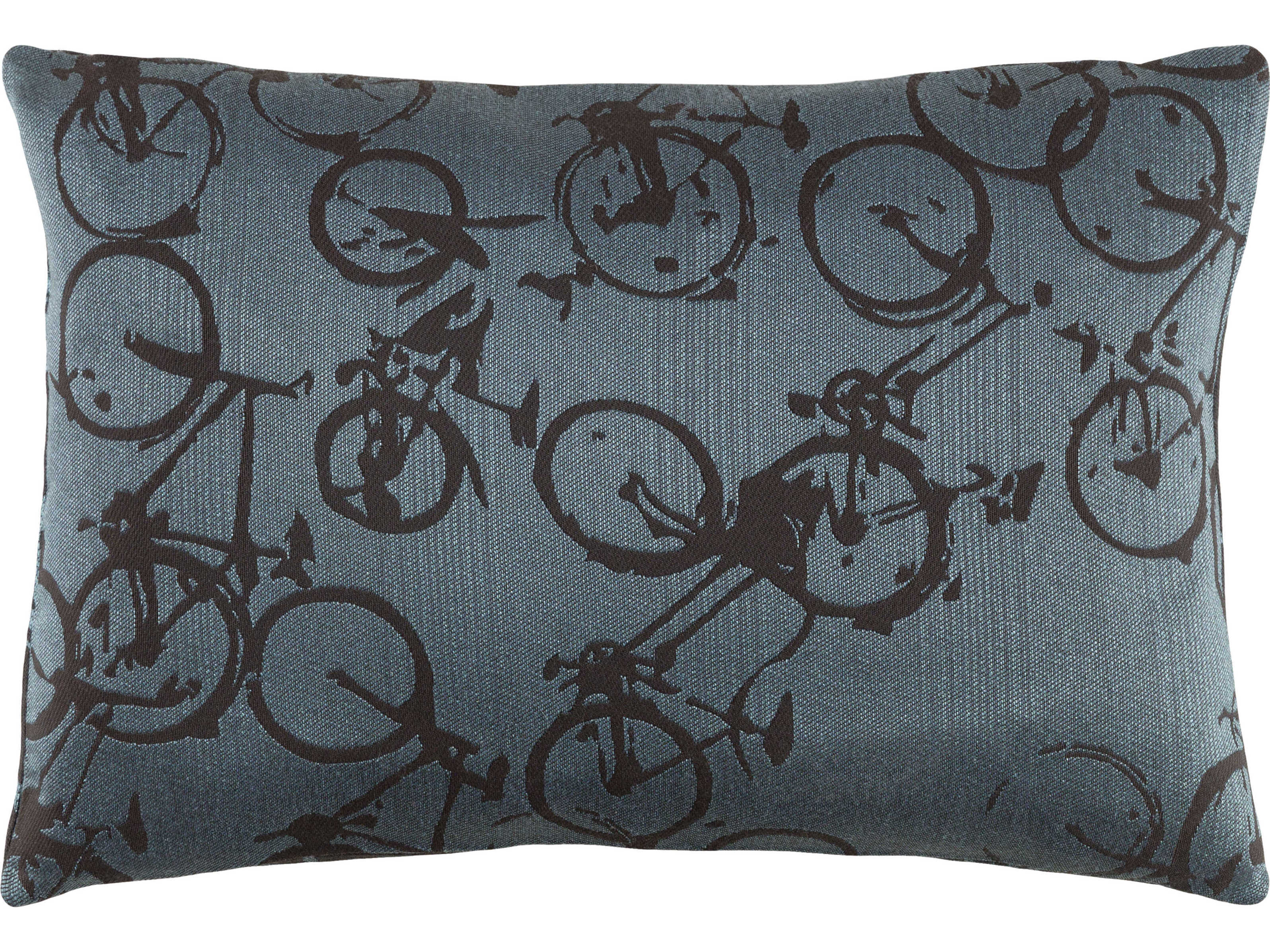 Surya Pedal Power Sky Blue Pillow