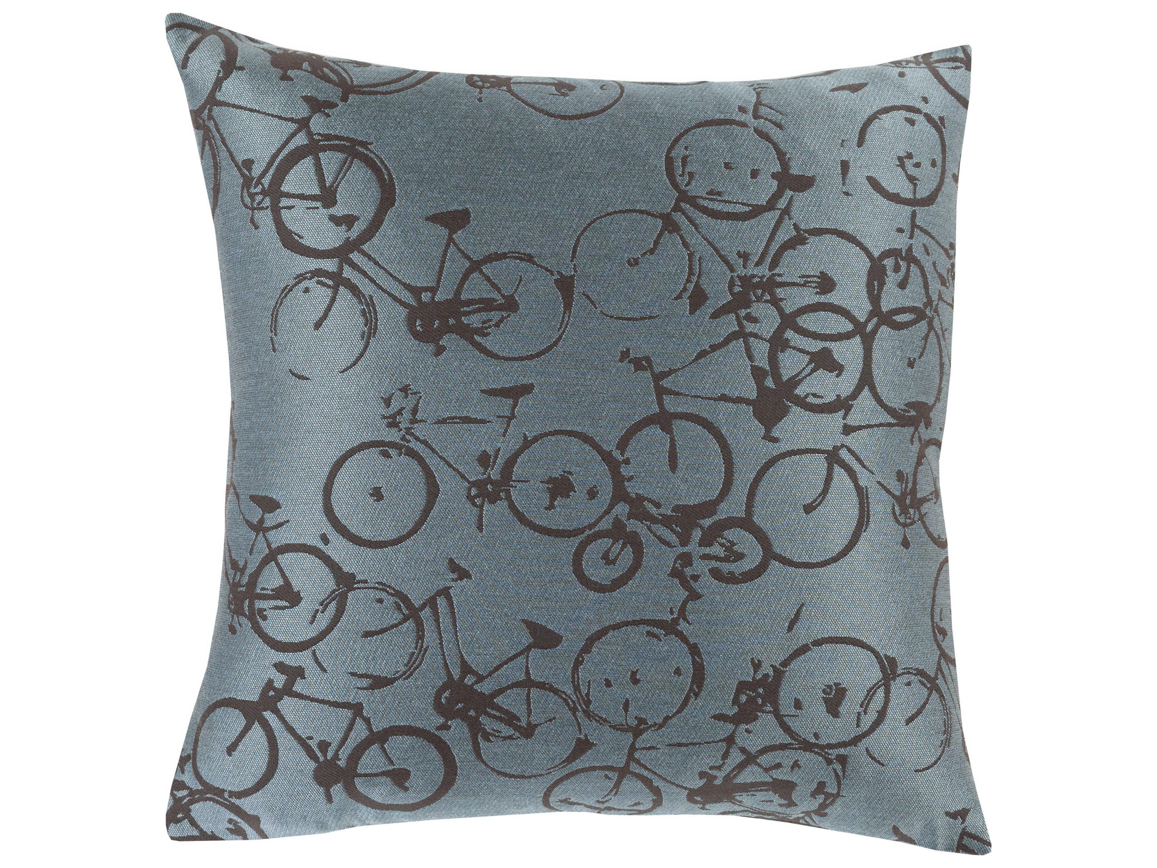 Surya Pedal Power Sky Blue Pillow