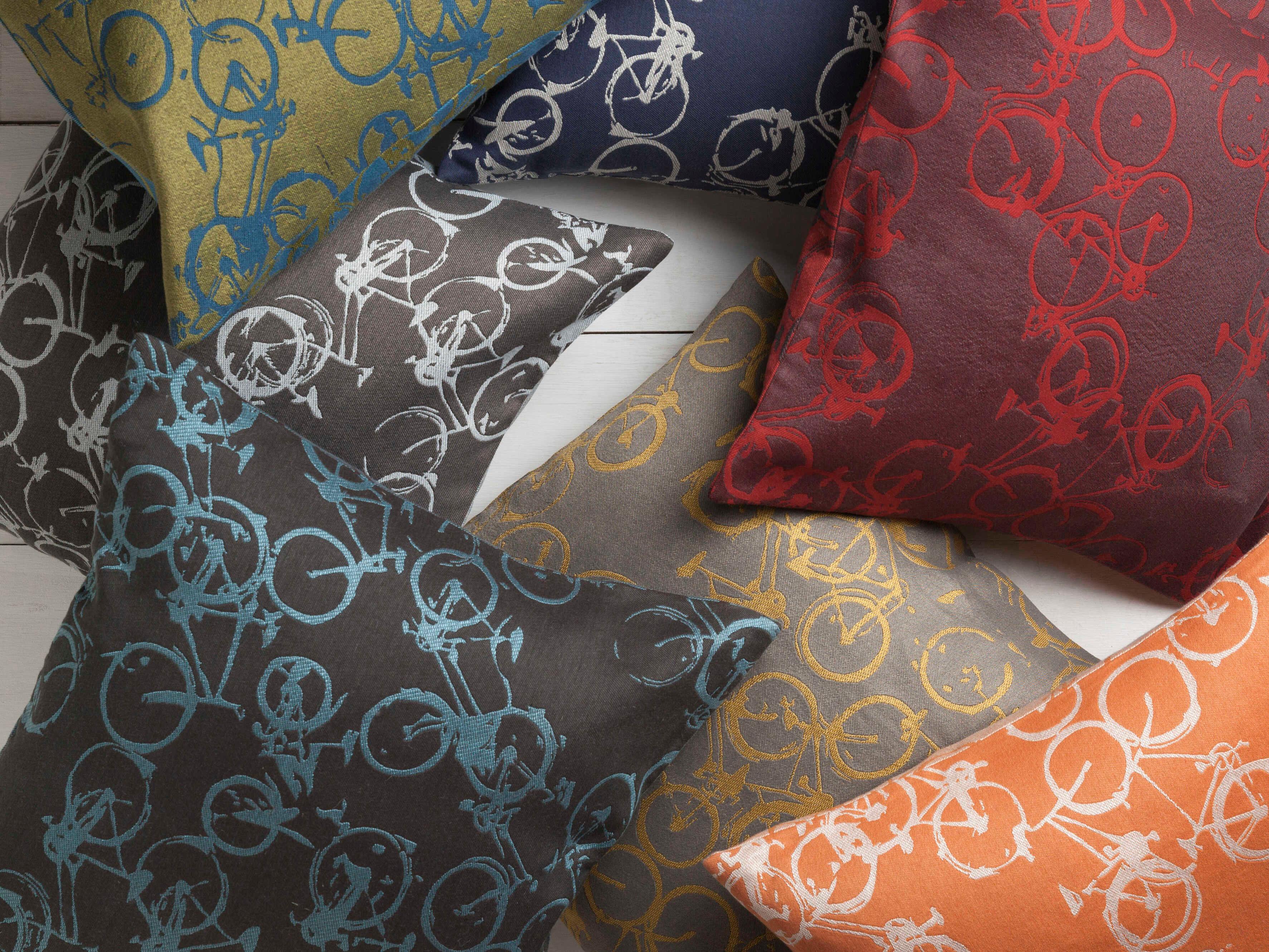 Surya Pedal Power Sky Blue Pillow