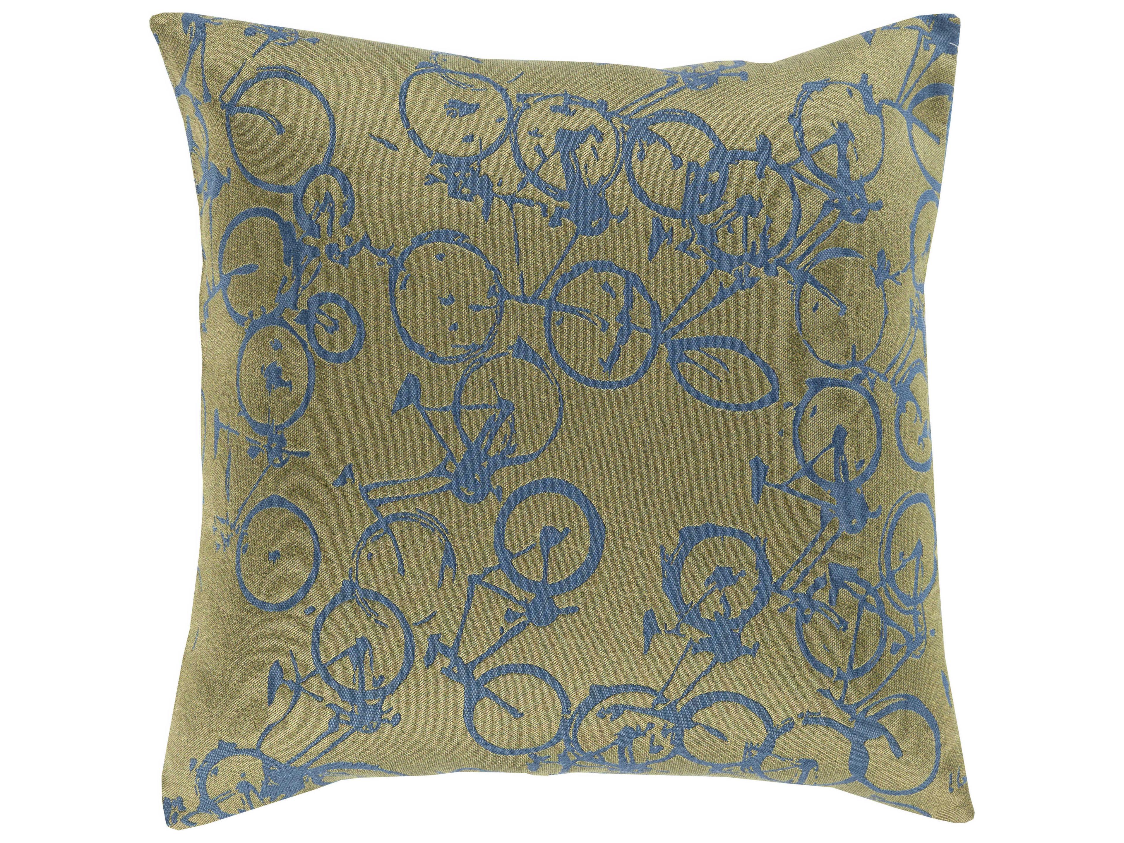 Surya Pedal Power Olive Pillow