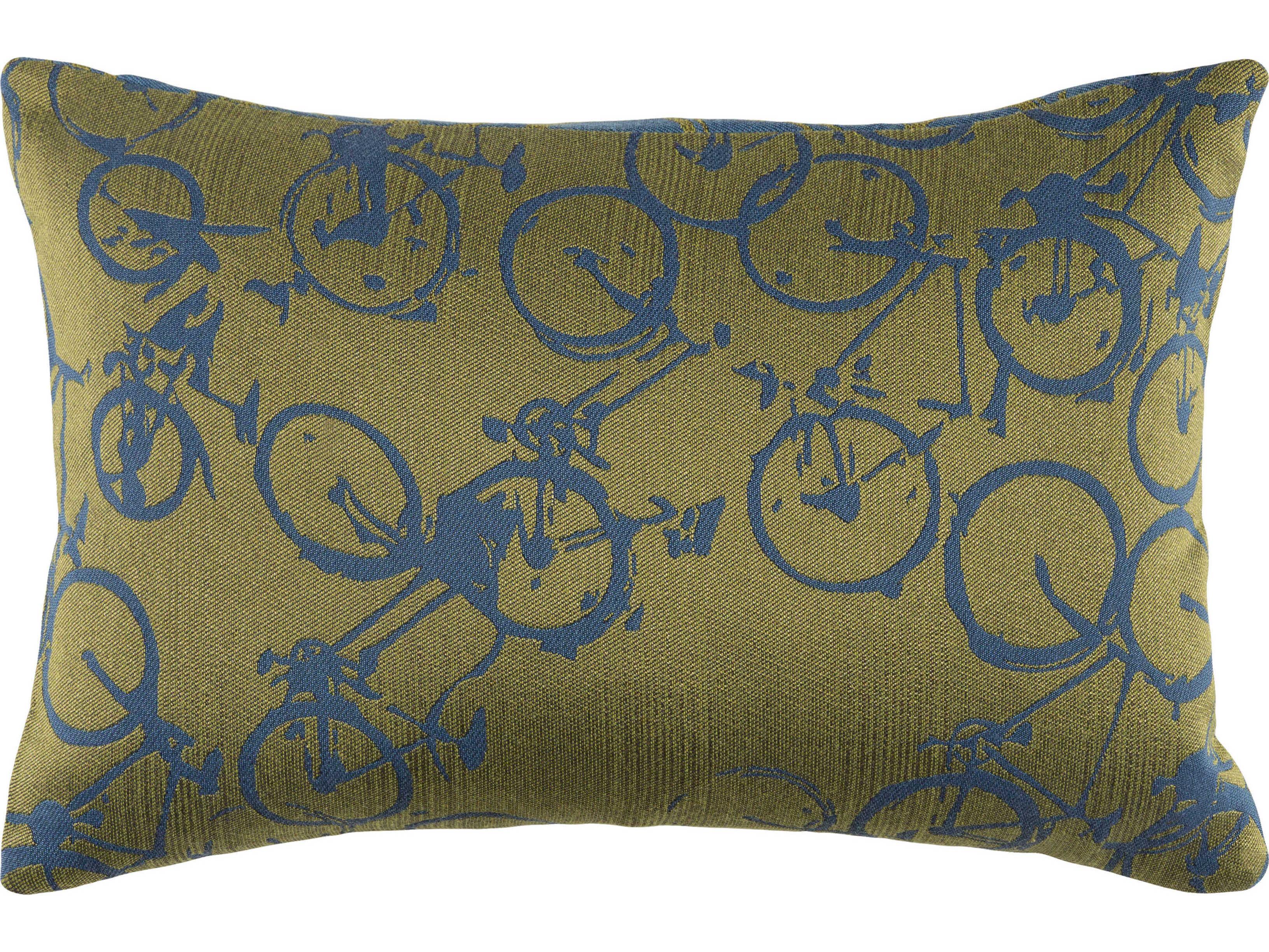 Surya Pedal Power Olive Pillow