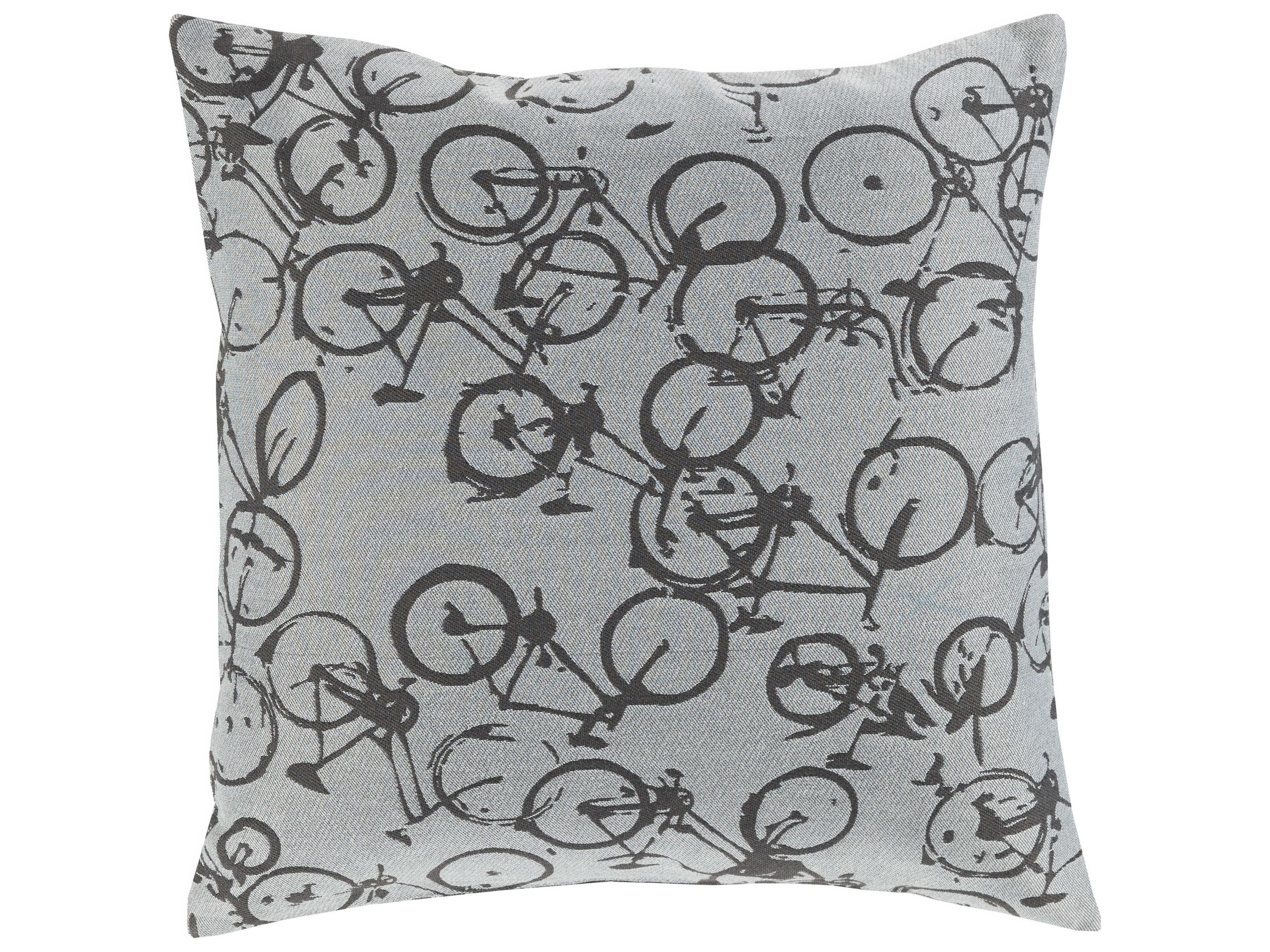 Surya Pedal Power Off-White Pillow