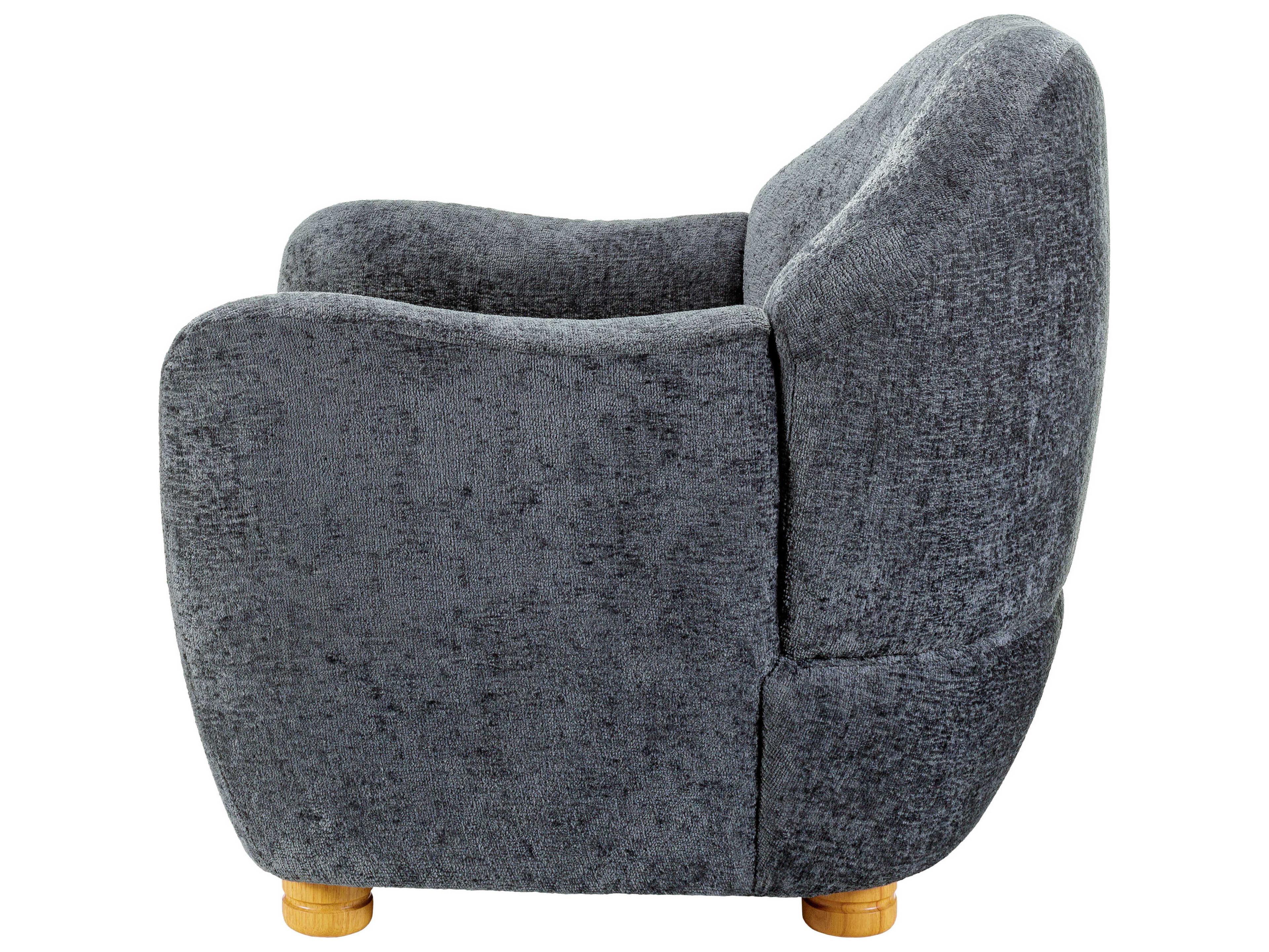 Surya Perch Gray Accent Chair
