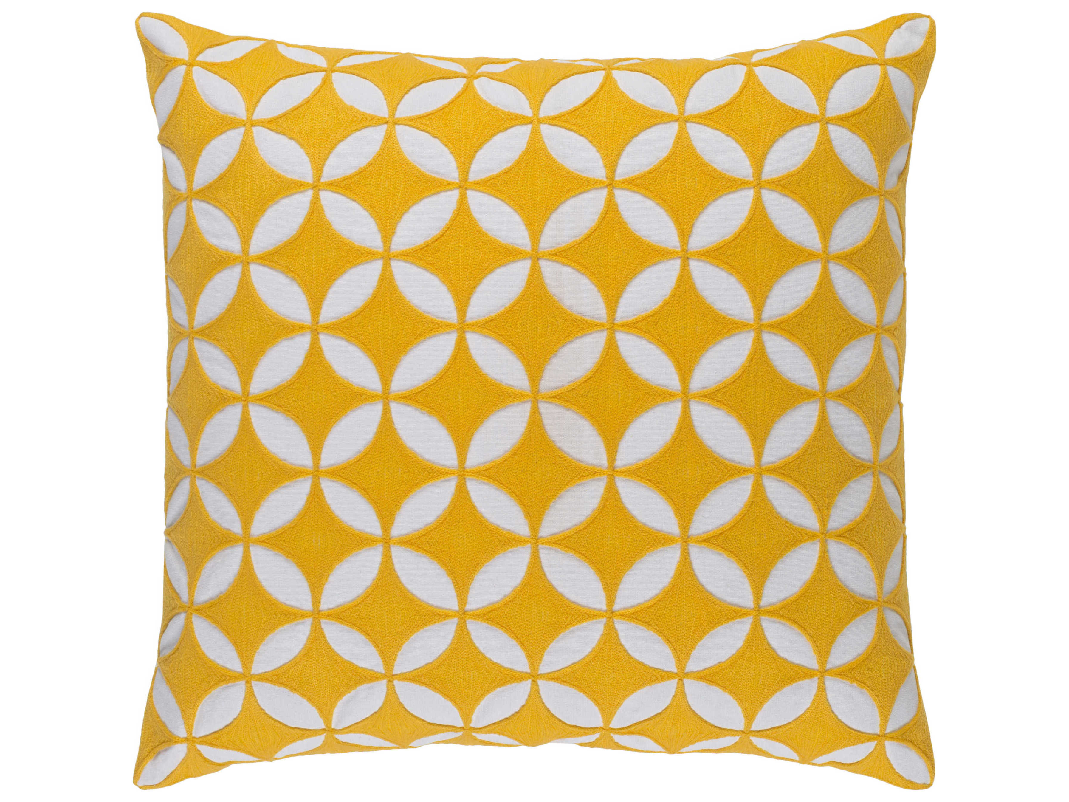Surya Perimeter Yellow Pillow