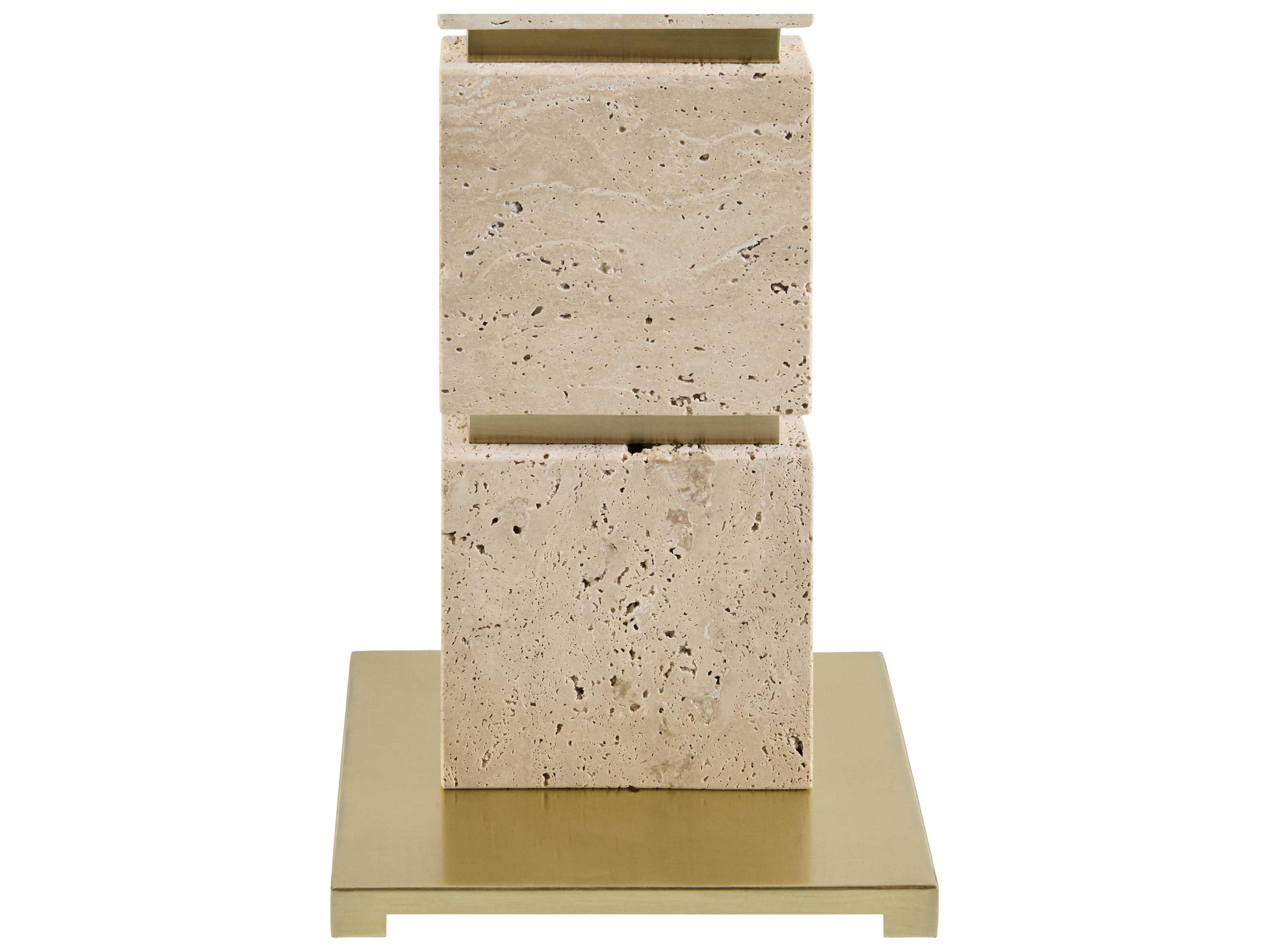 Surya Ponta Yellow White Linen Brown Floor Lamp