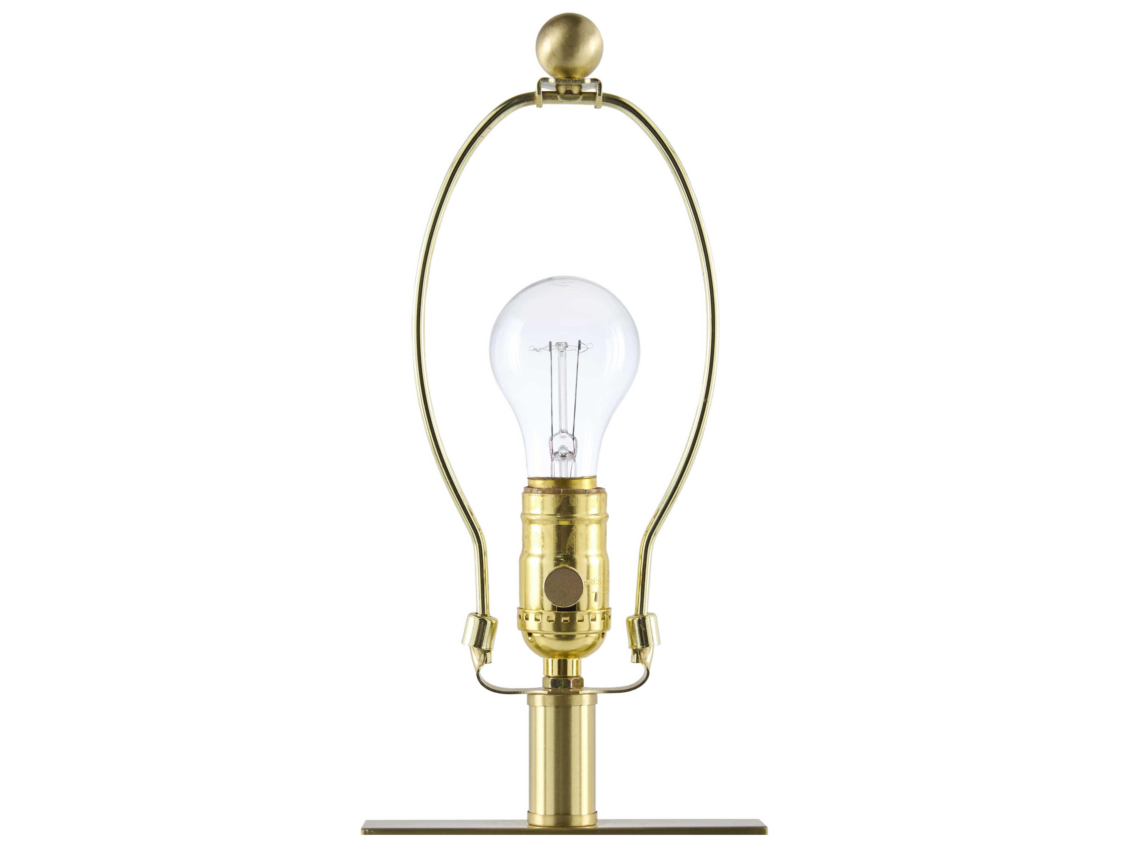 Surya Ponta Wheat White Linen Brown Buffet Lamp