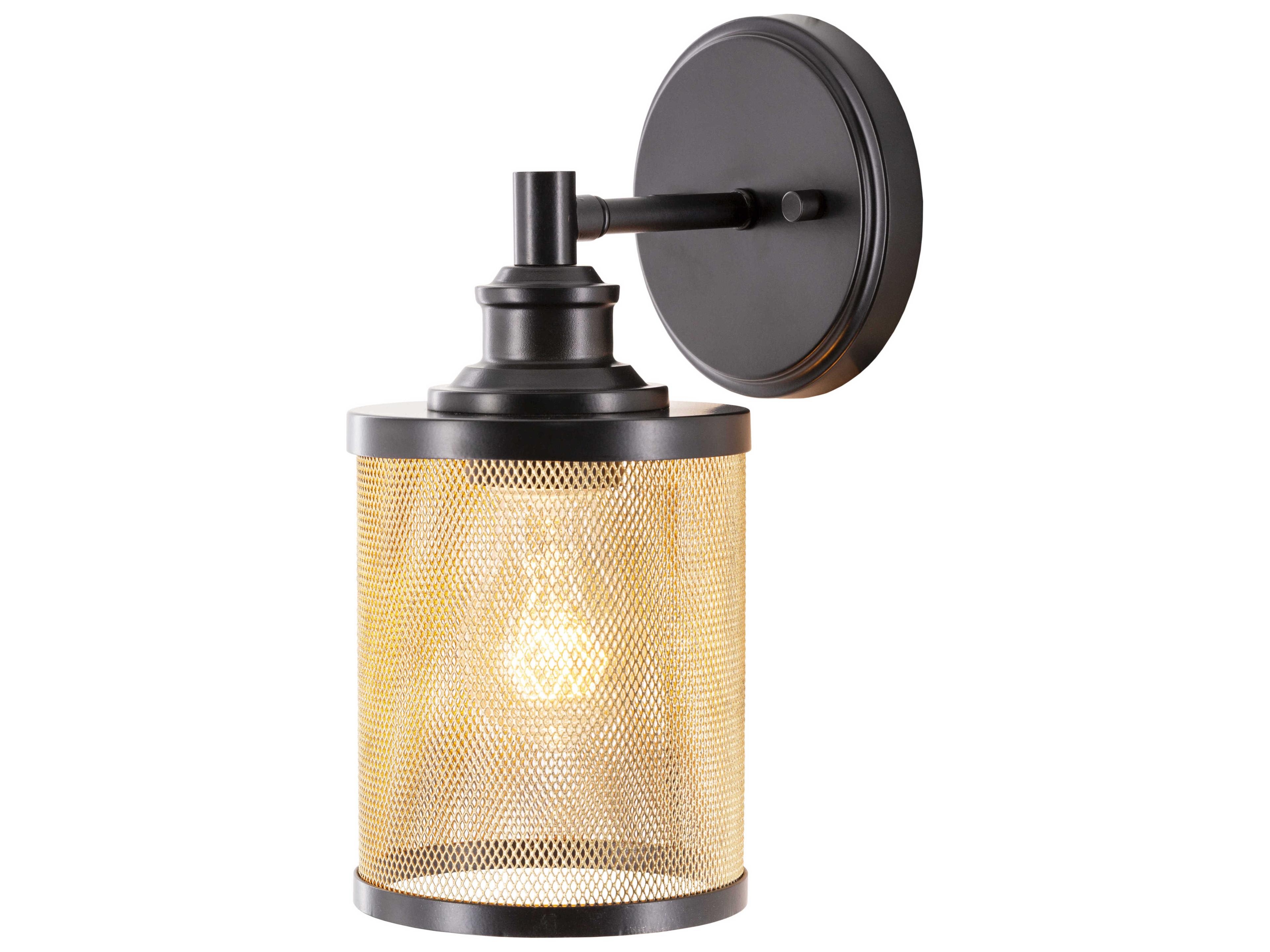 Surya Porson 1-Light Black Wall Sconce