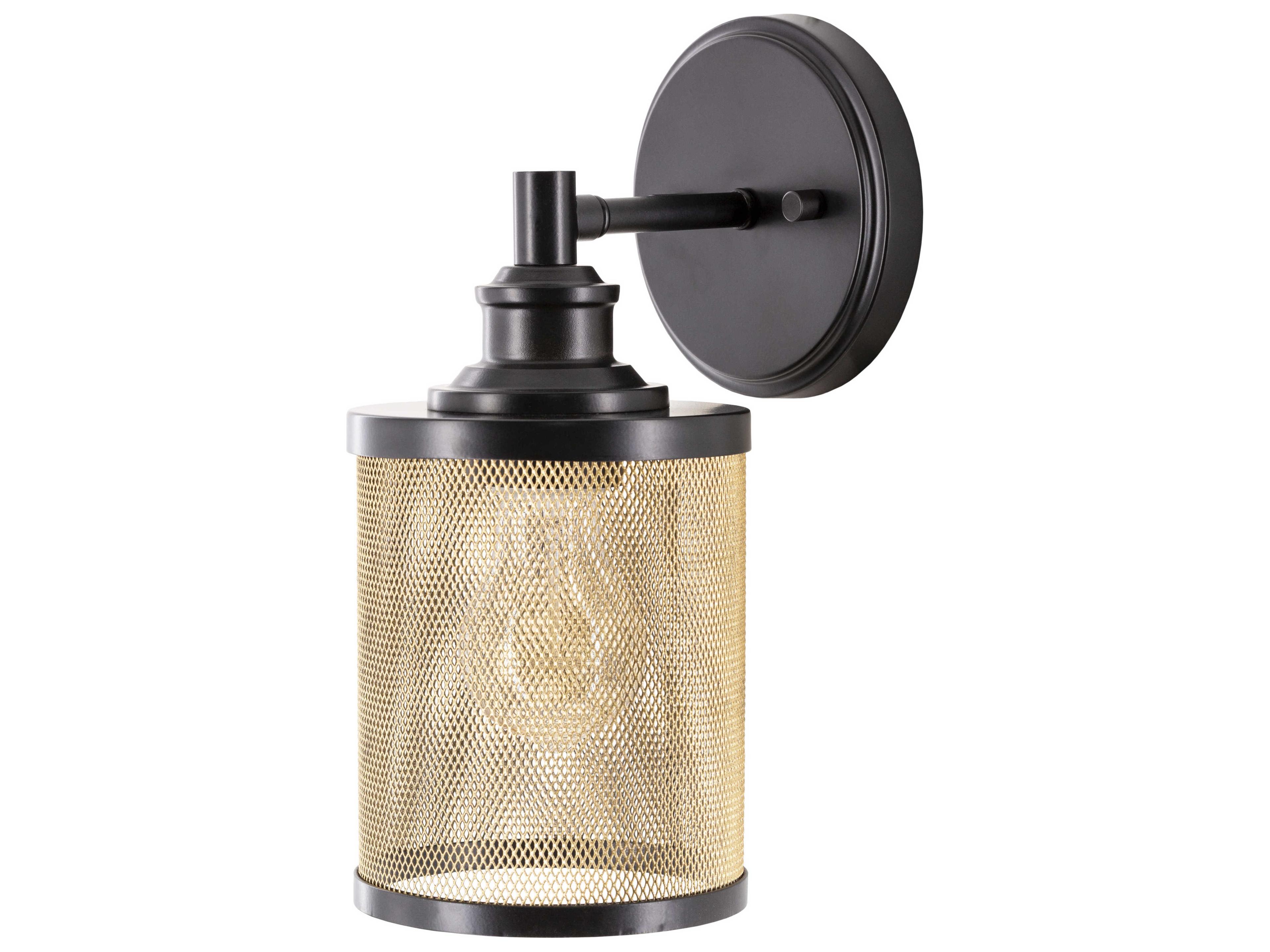 Surya Porson 1-Light Black Wall Sconce