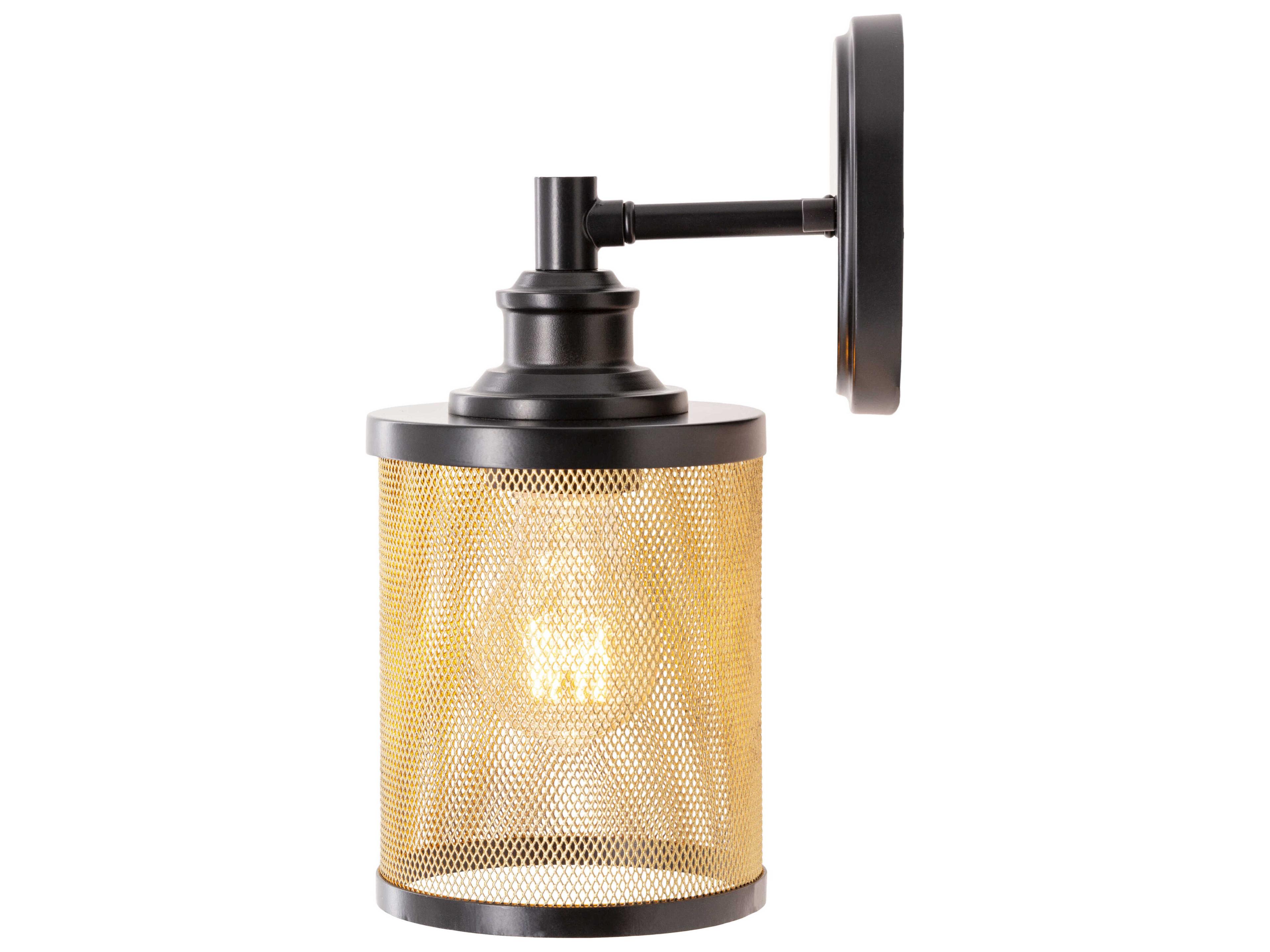 Surya Porson 1-Light Black Wall Sconce