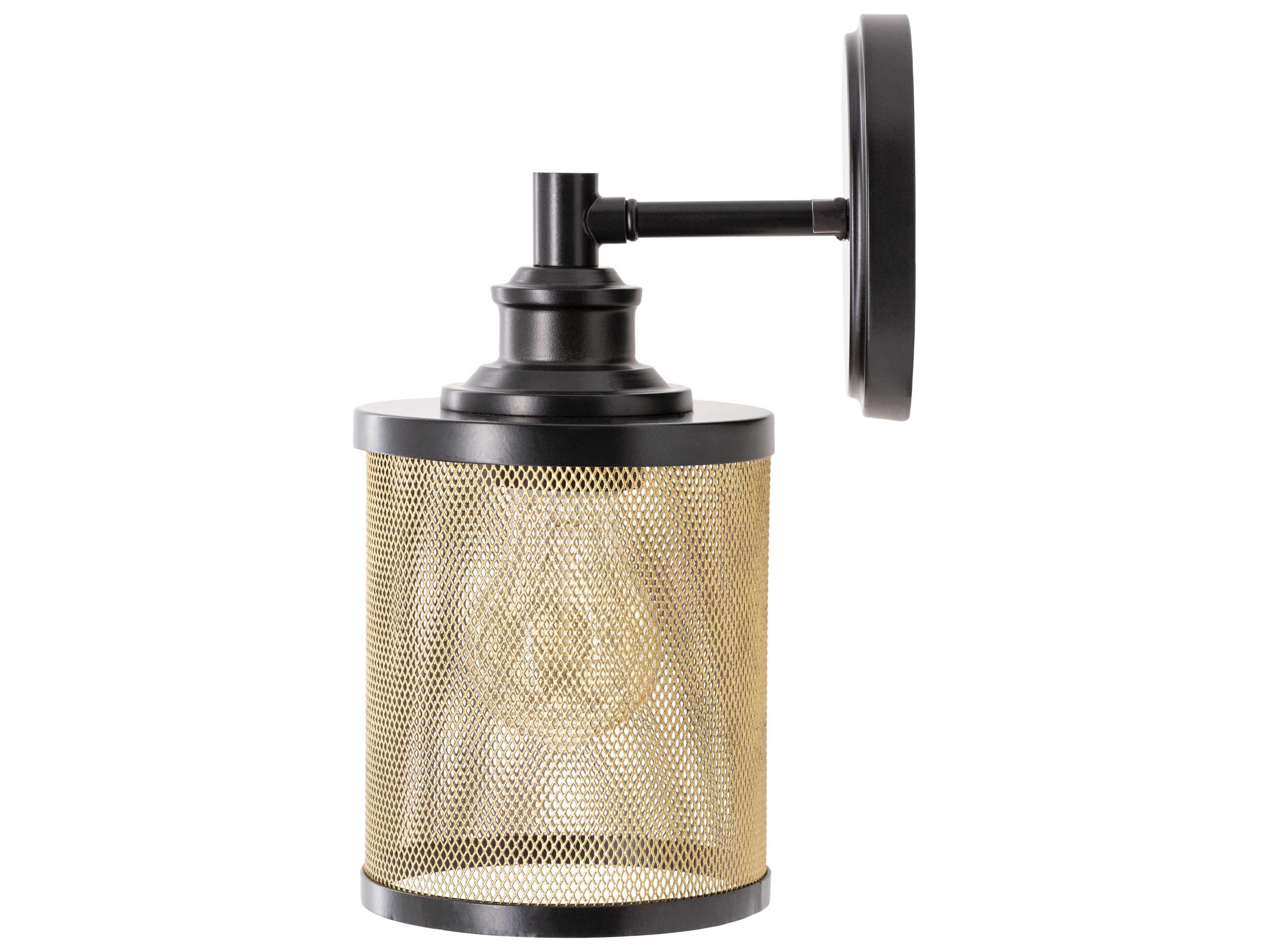 Surya Porson 1-Light Black Wall Sconce