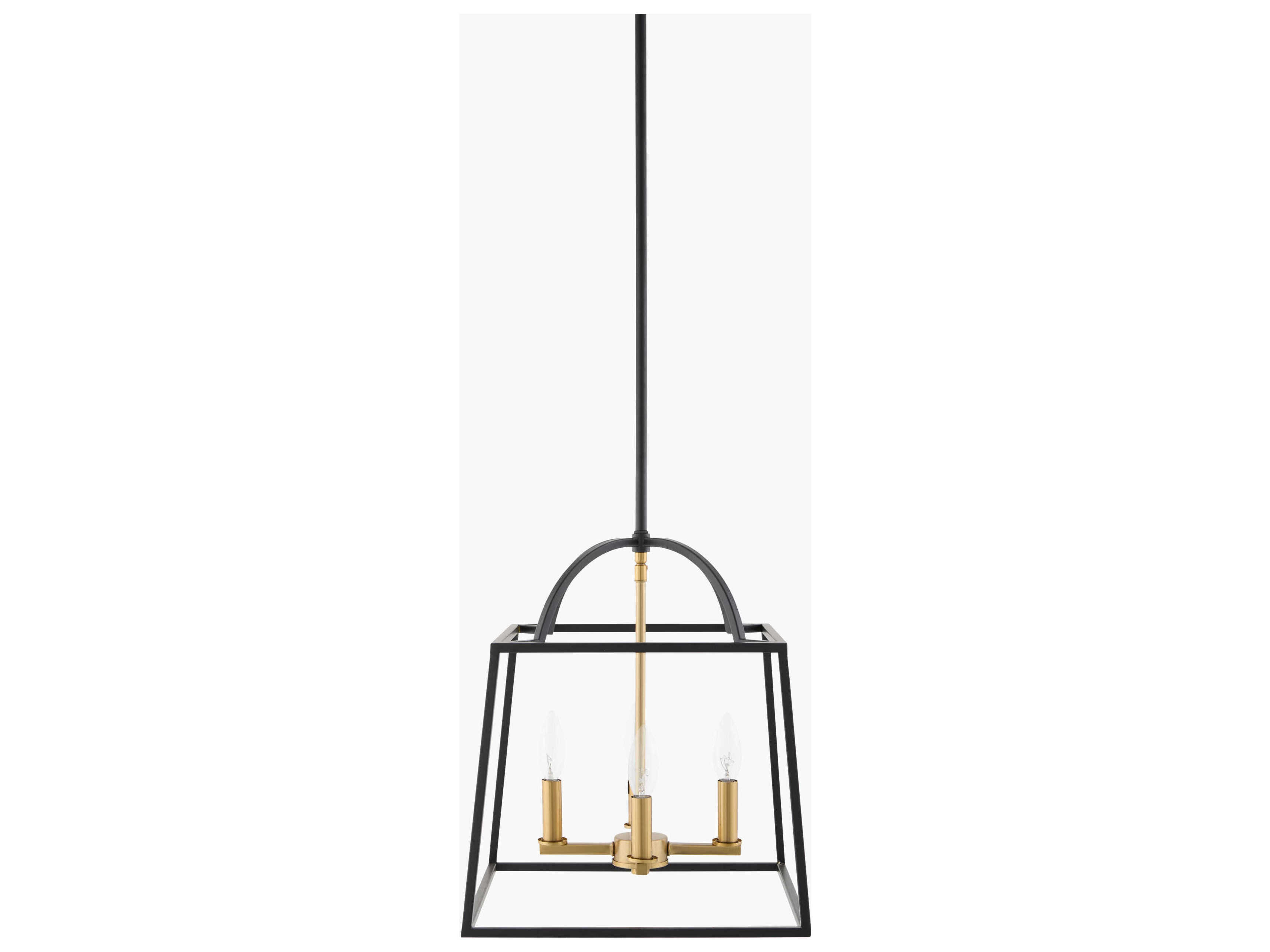 Surya Possini 4-Light Black Chandelier
