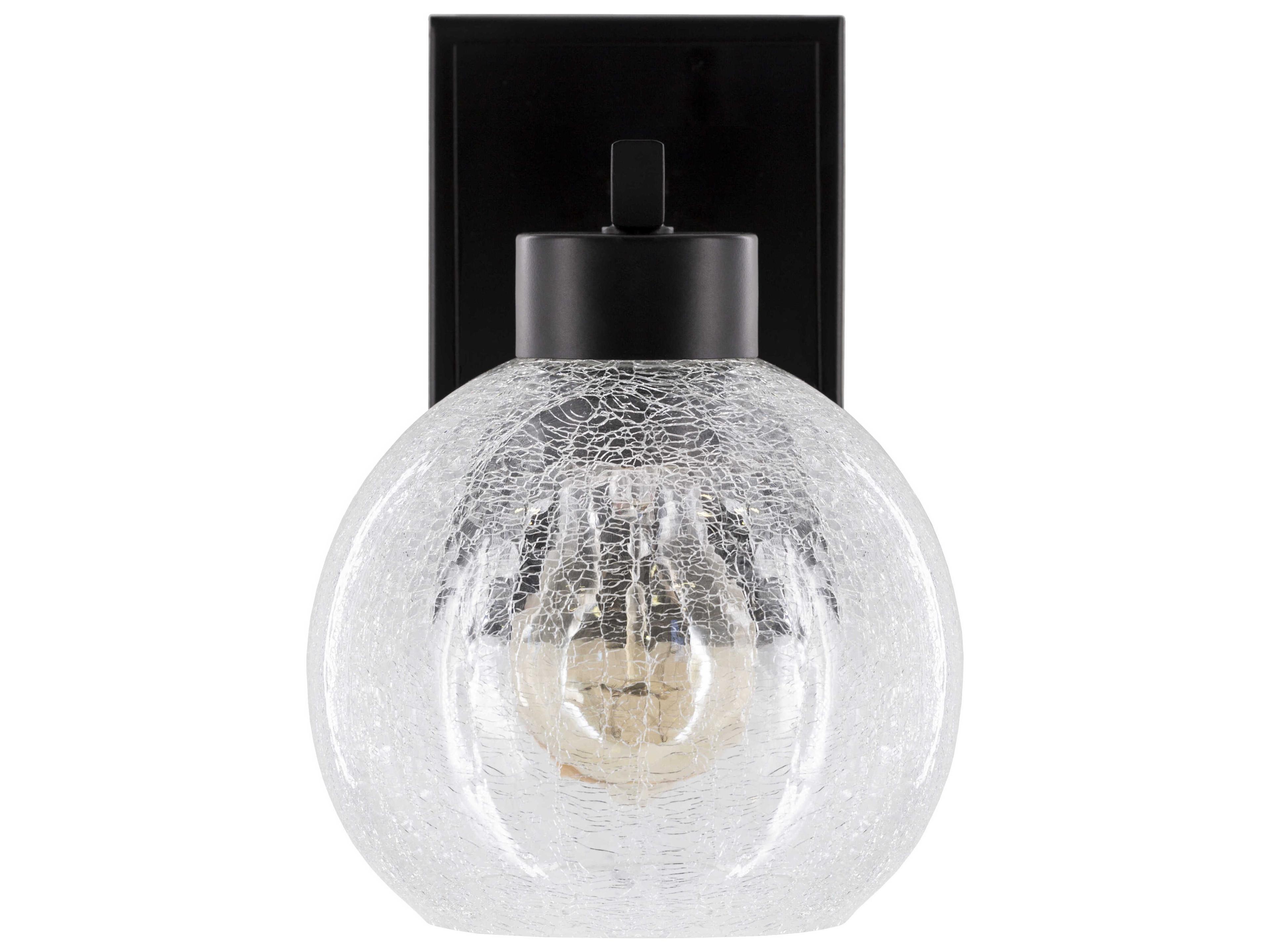 Surya Praed 1-Light Black Wall Sconce