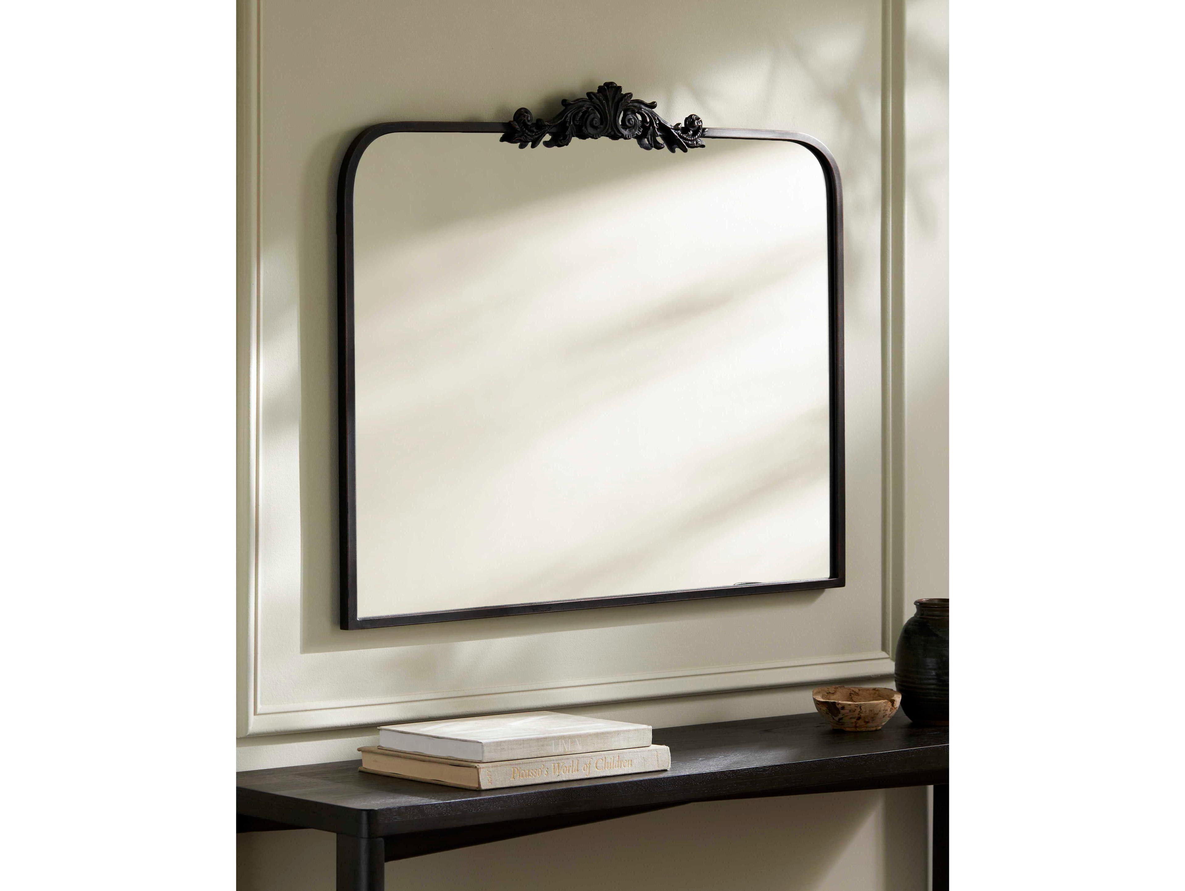 Surya Aarlen Black Wall Mirror
