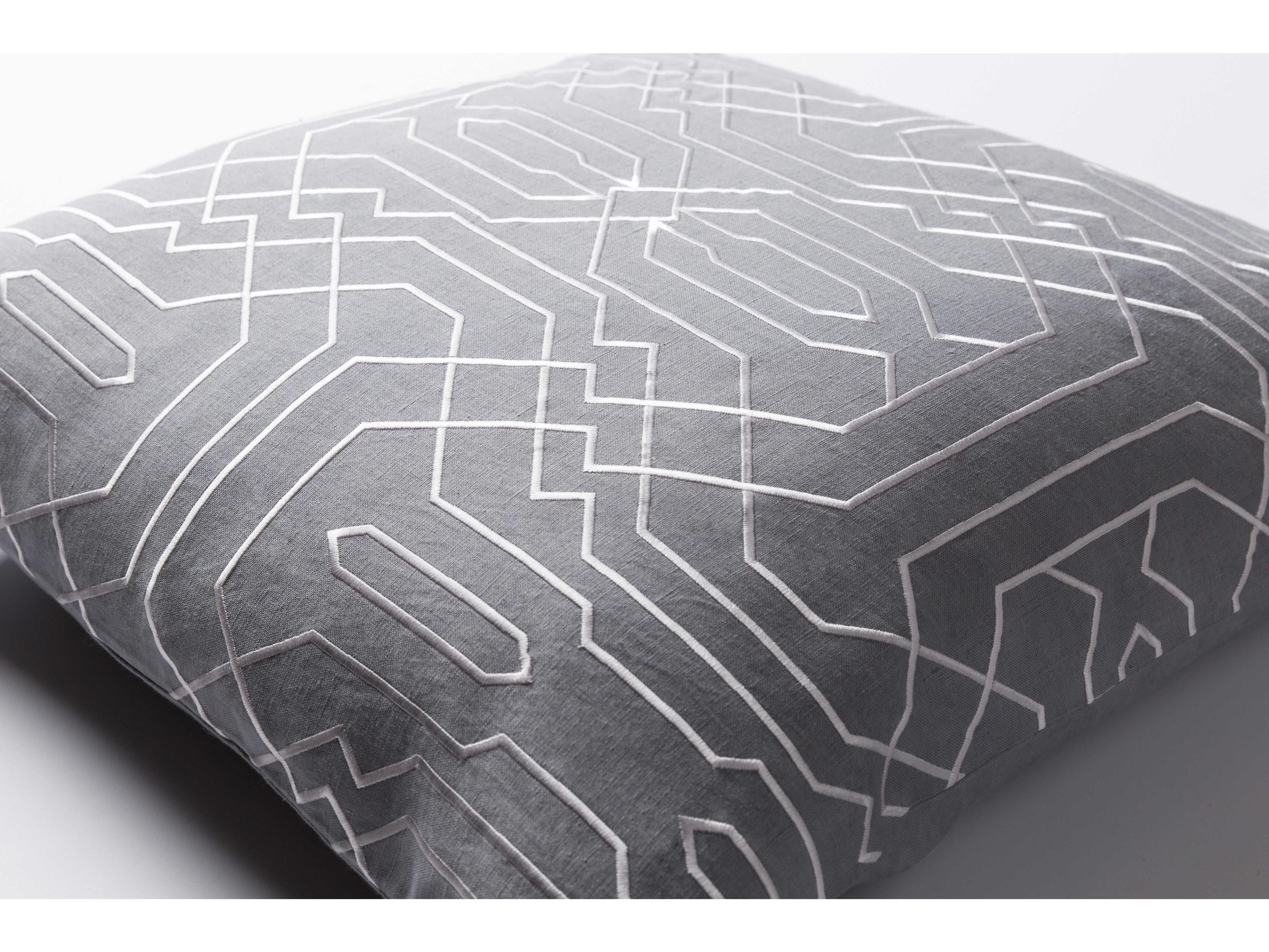 Surya Alexander Wyly Ridgewood Gray Pillow