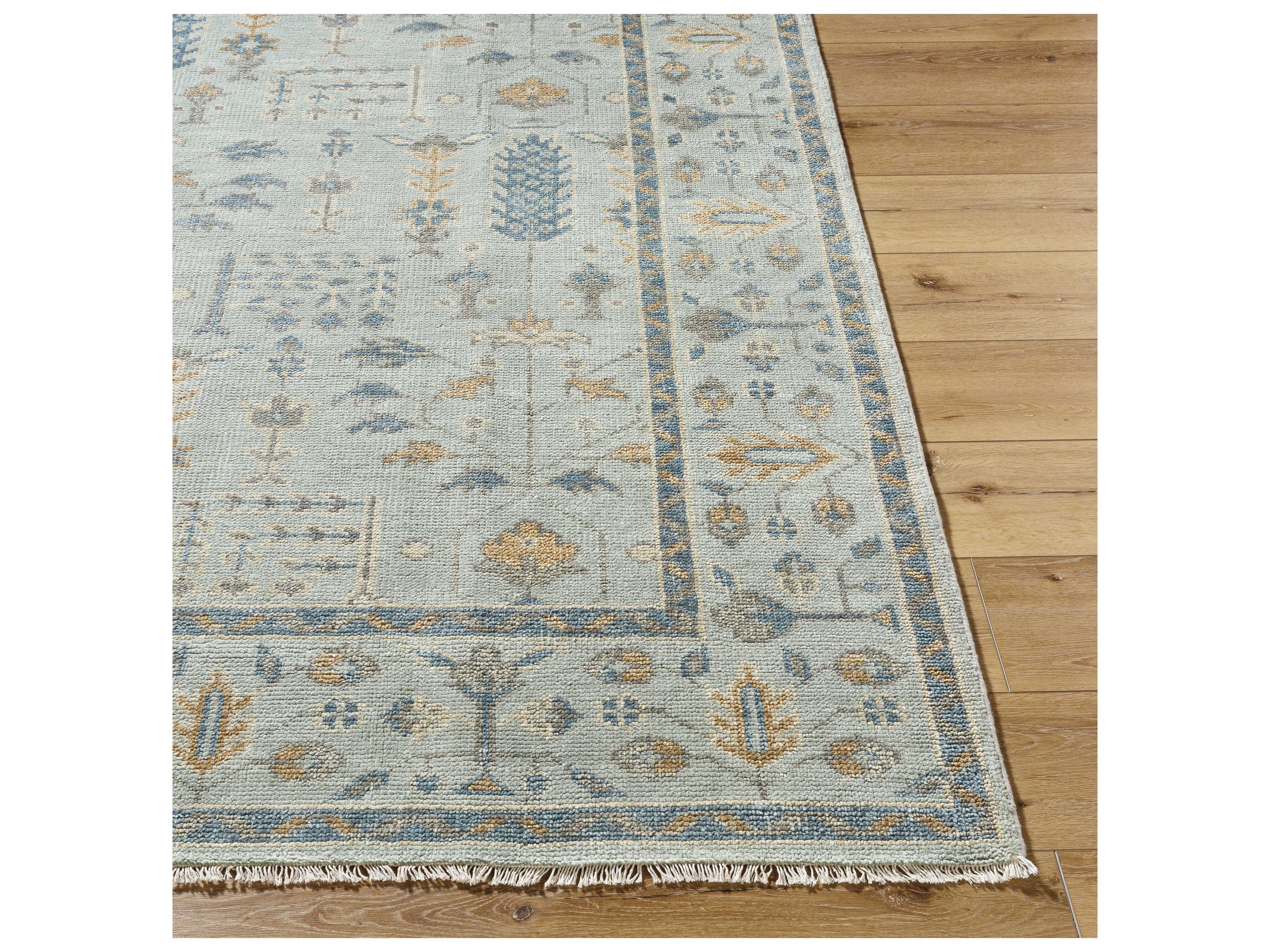 Surya Riviera Bordered Runner Area Rug
