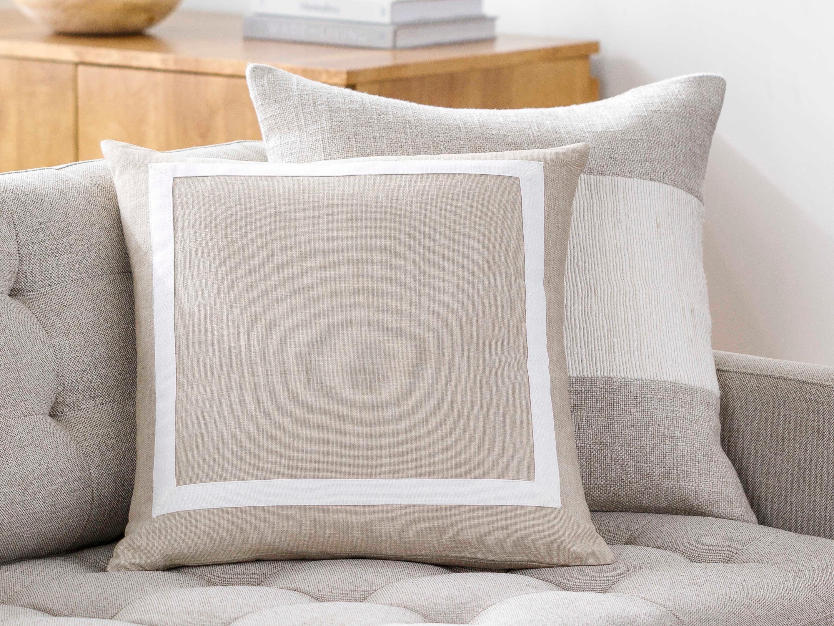 Surya Ritzy Beige Ivory Pillow