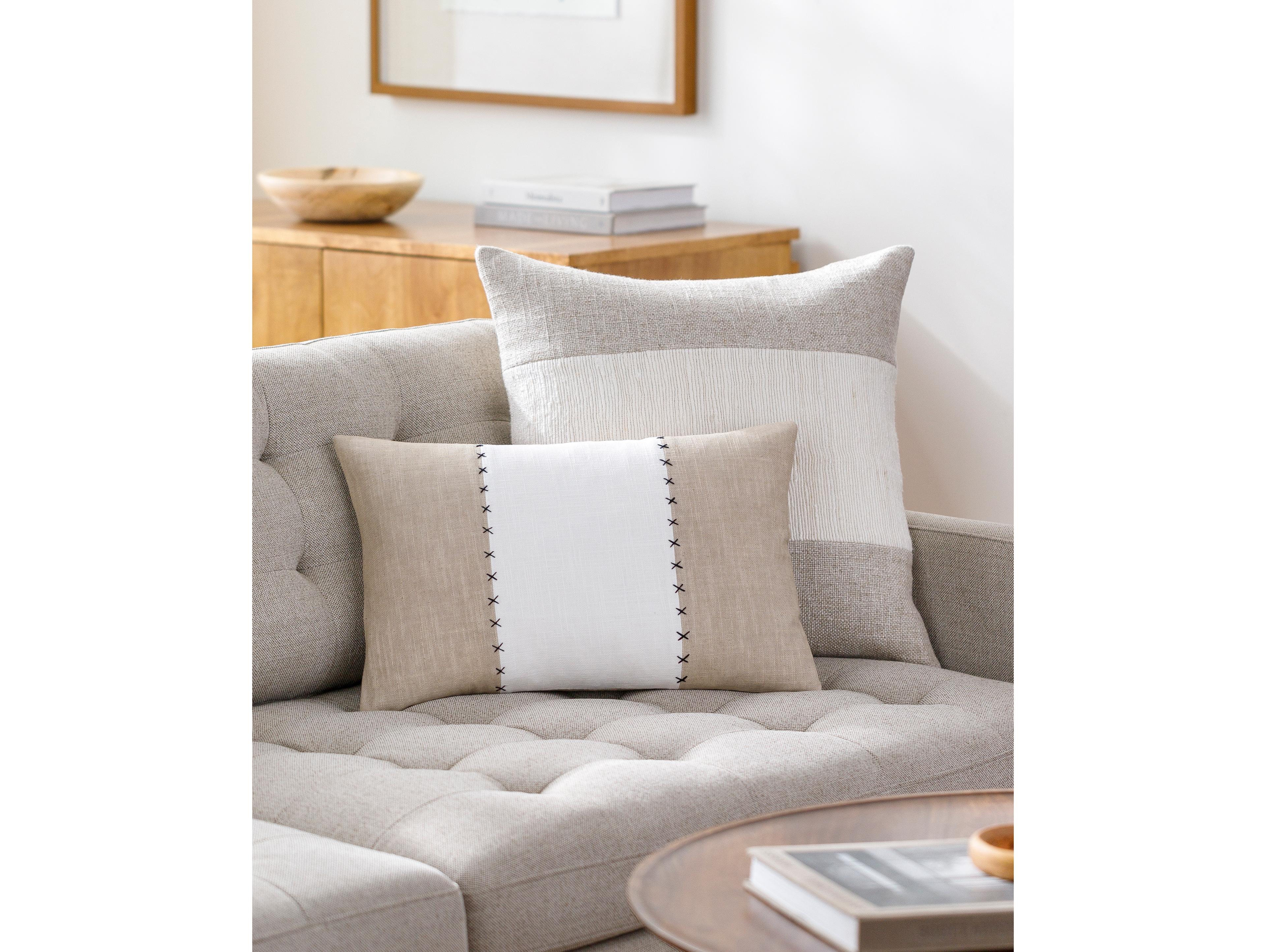 Surya Ritzy Beige Pillow