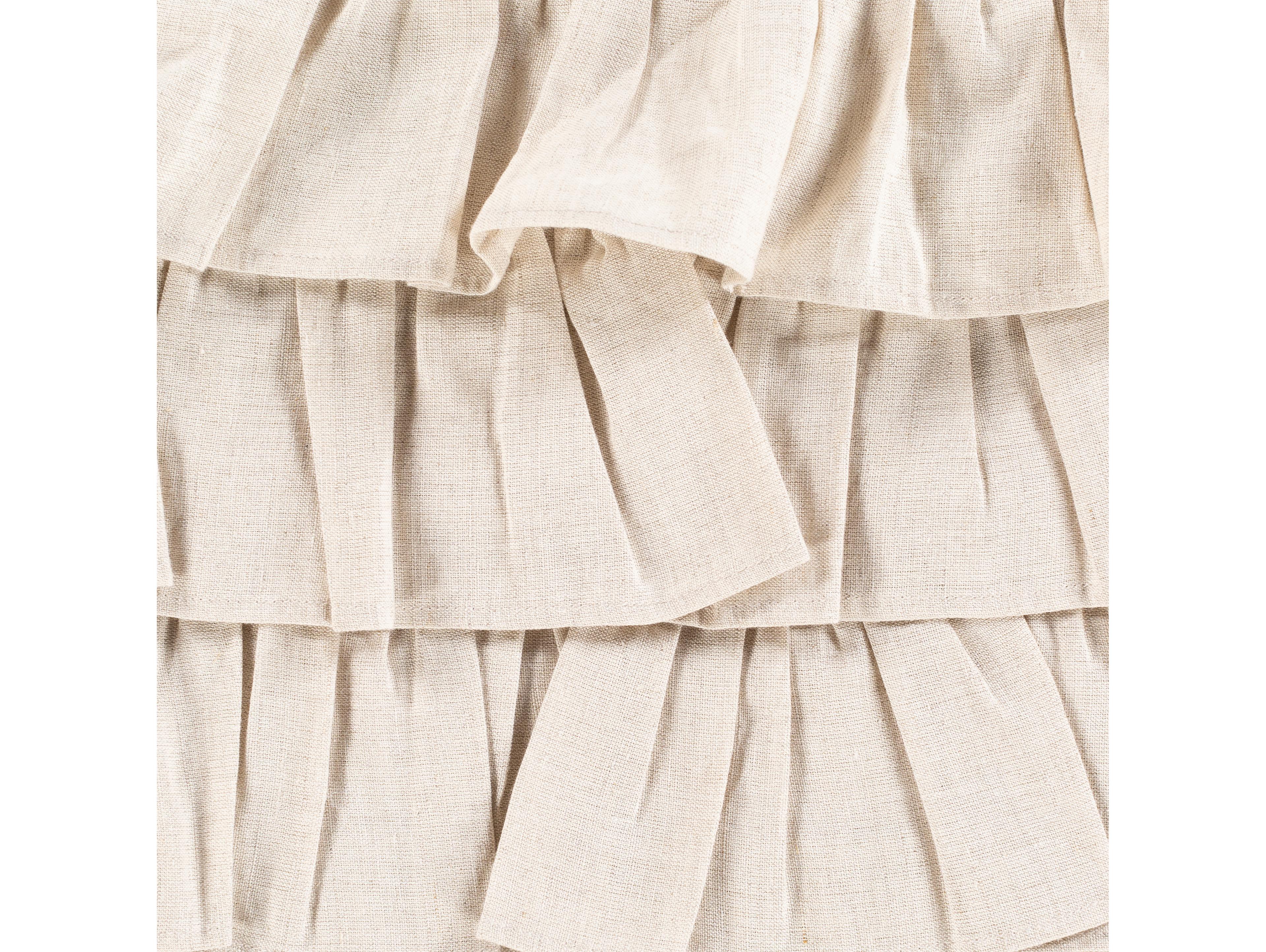 Surya Ruffle Oatmeal Pillow