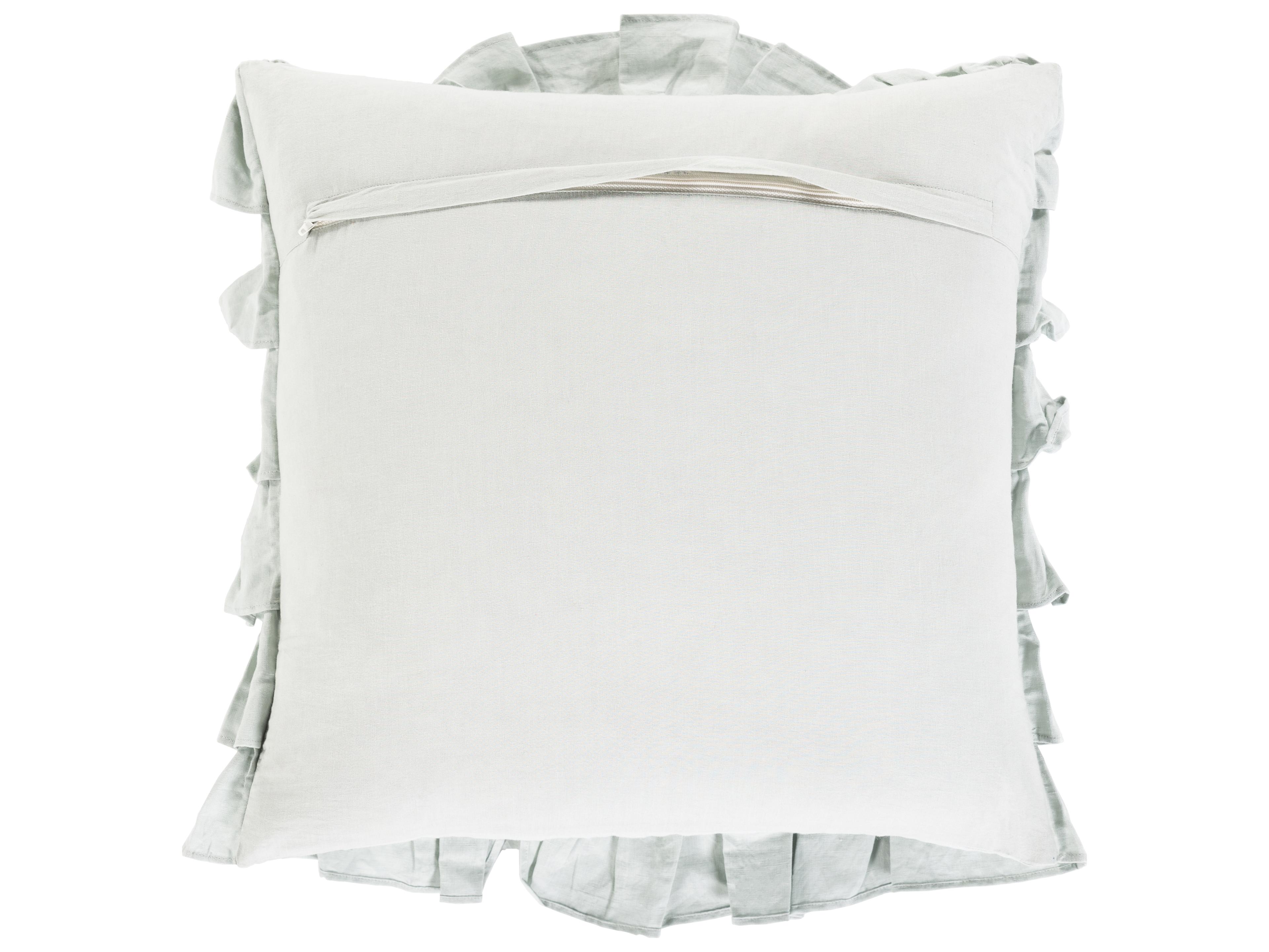Surya Ruffle Pale Blue Pillow