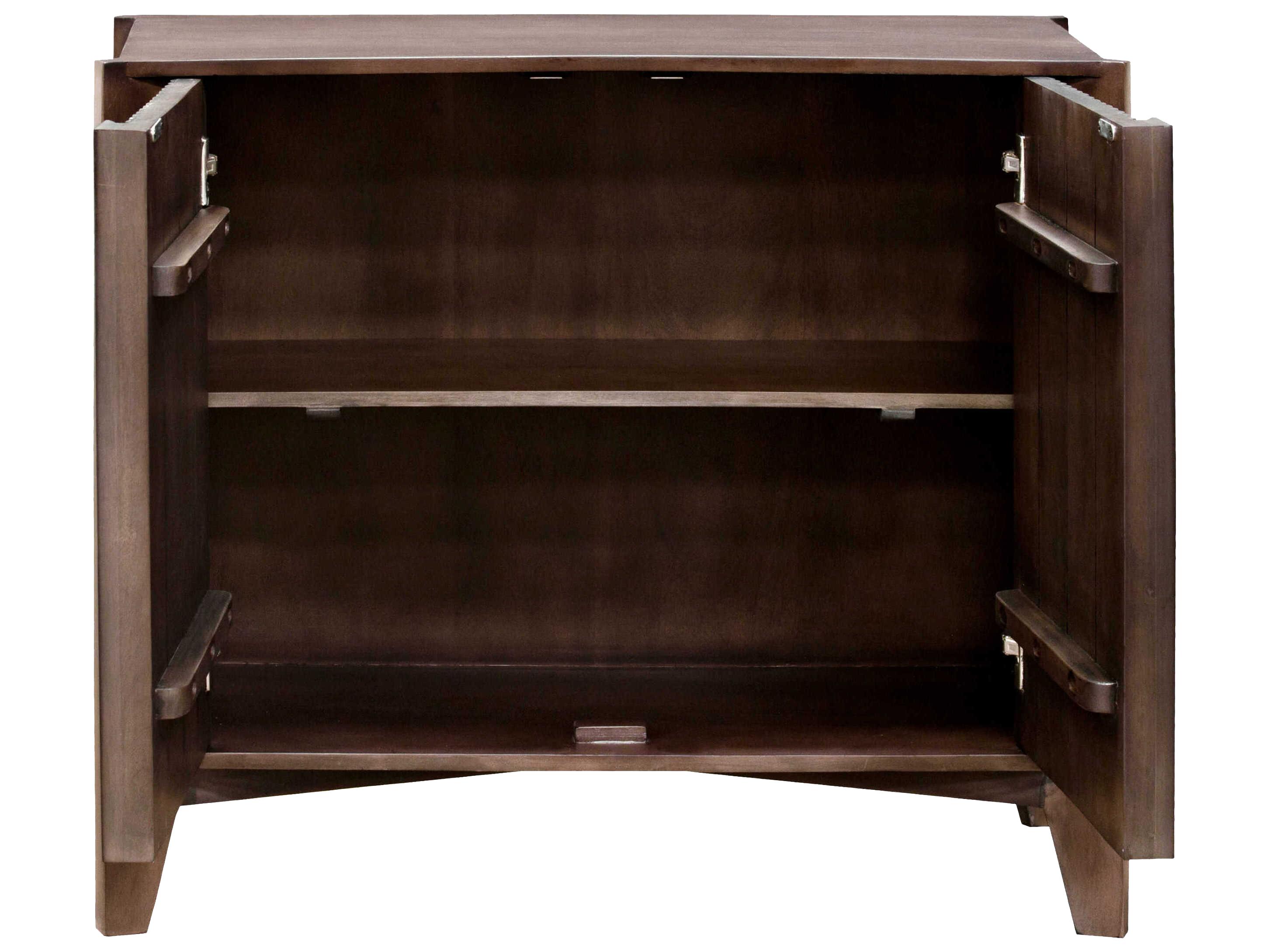 Surya Ronan Brown Mango Wood Accent Cabinet