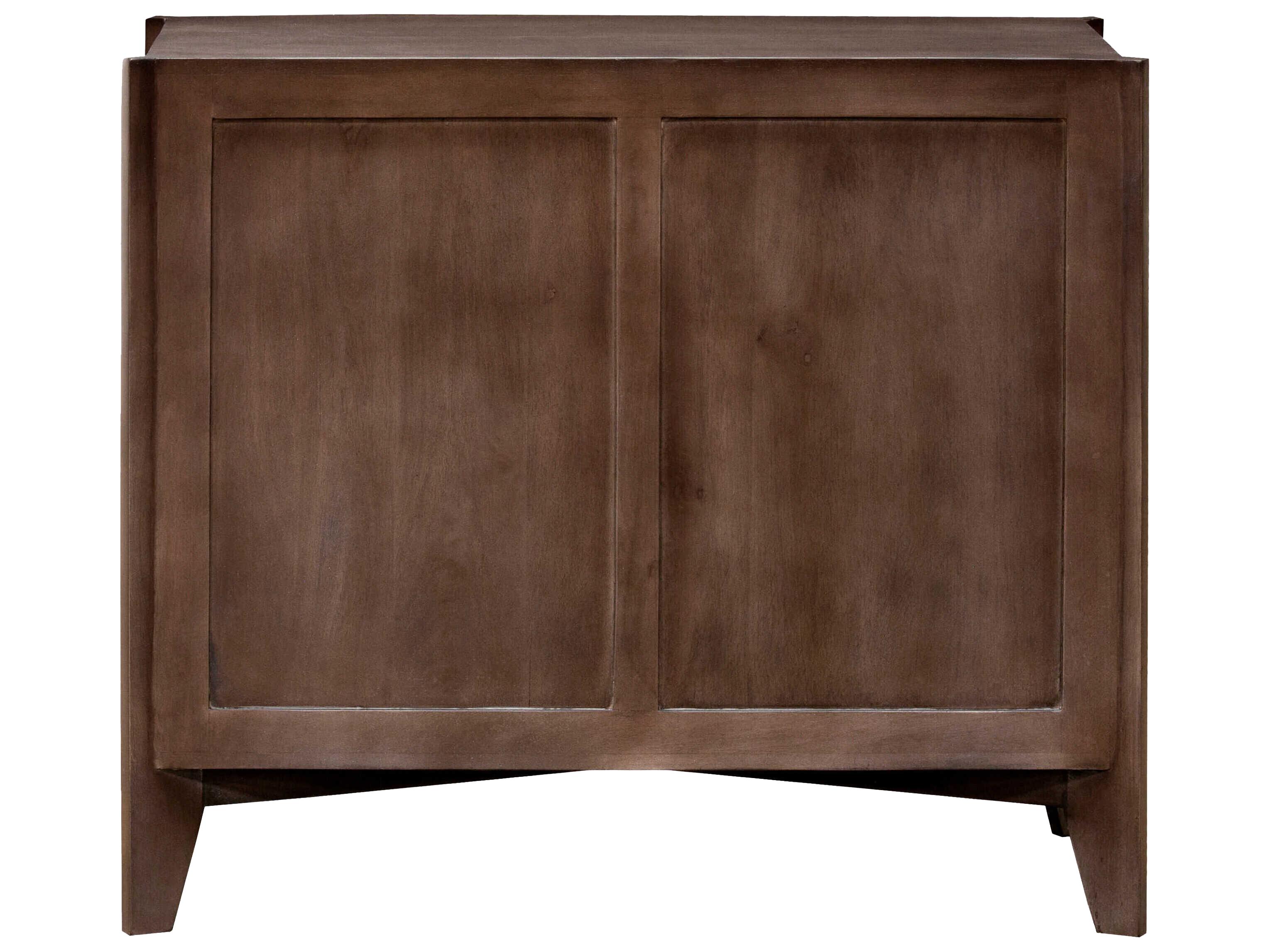 Surya Ronan Brown Mango Wood Accent Cabinet