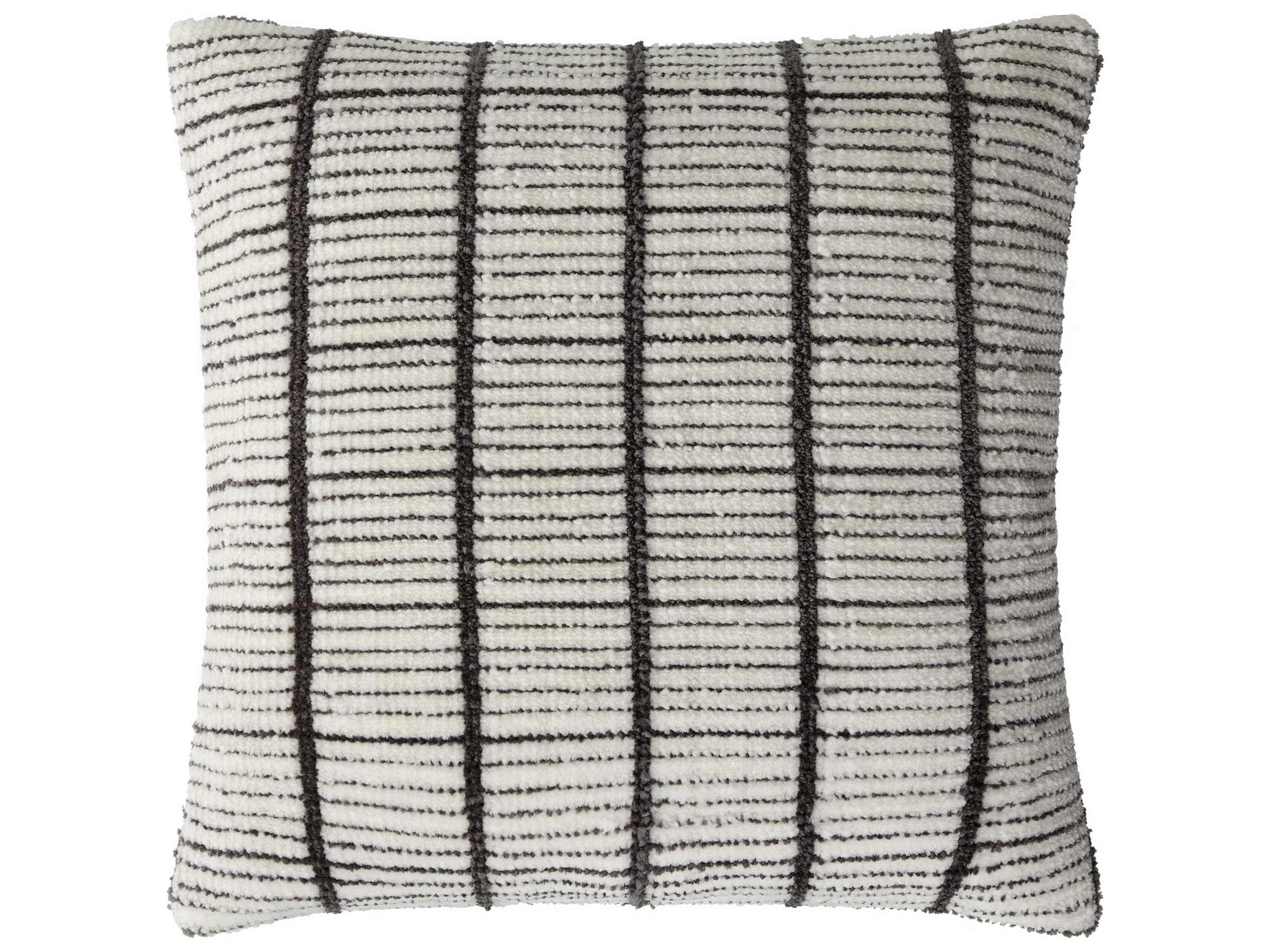 Surya Rowley Ivory Charcoal Pillow