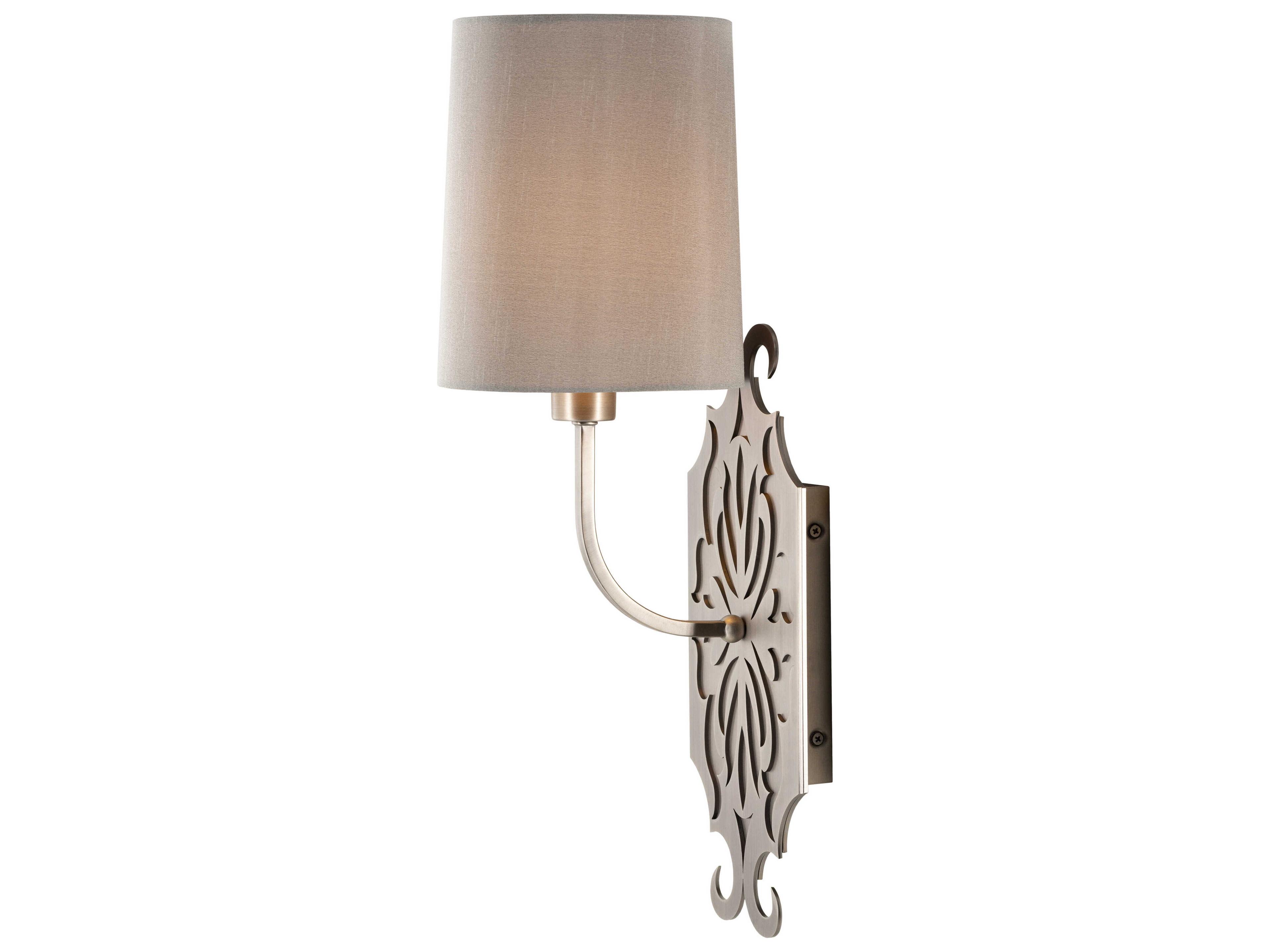 Surya Roxy 1-Light Metallic Pewter Wall Sconce