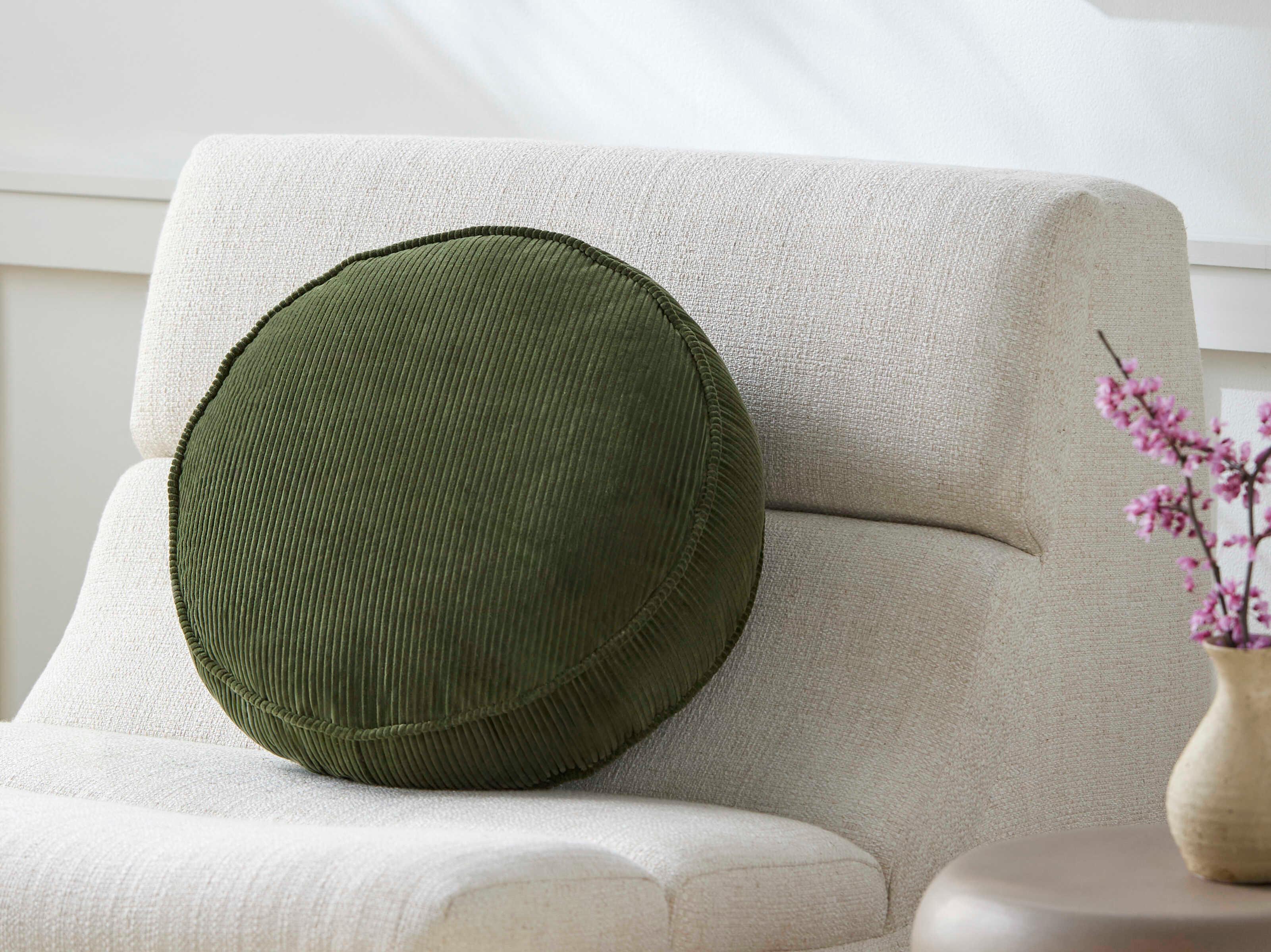 Surya Roy Olive Green Pillow