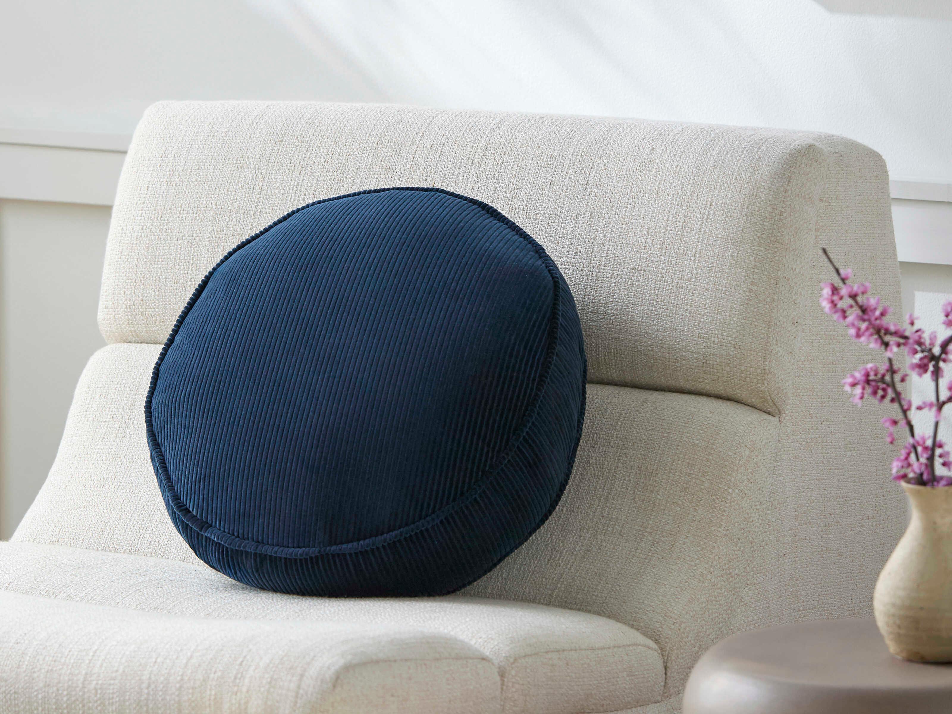 Surya Roy Navy Blue Pillow