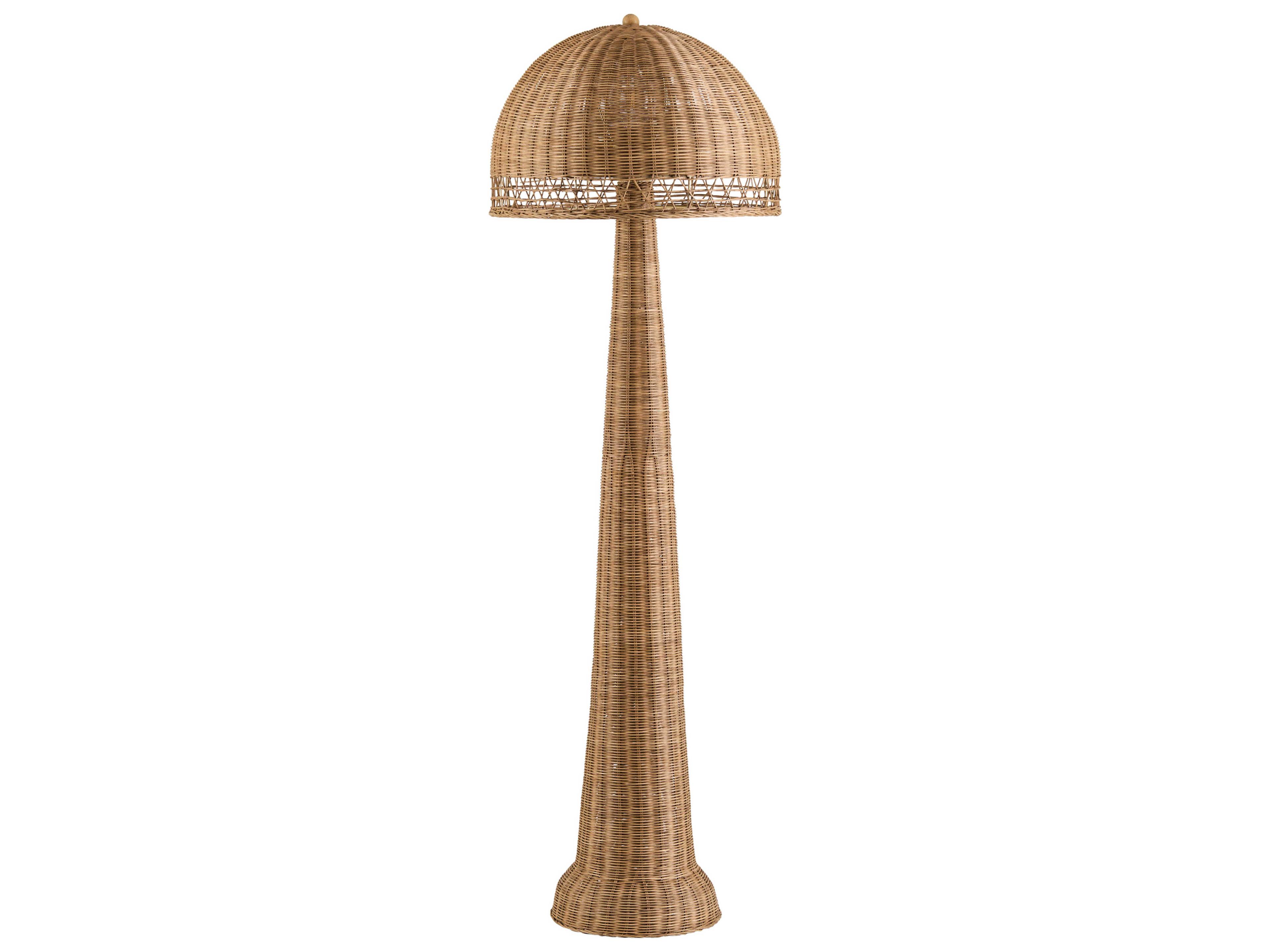 Surya Ripa Wheat Rattan Brown Floor Lamp