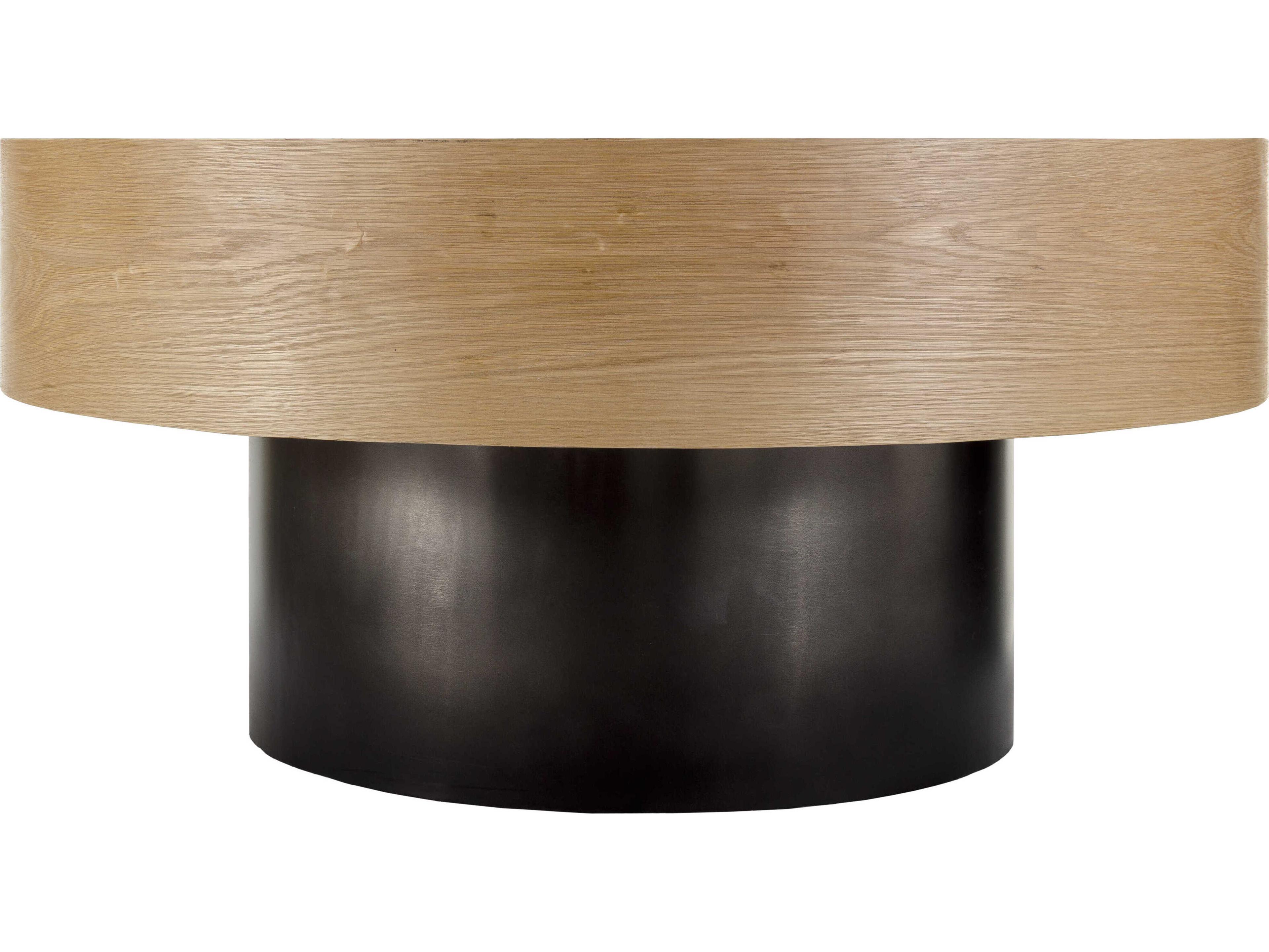 Surya Russula Round Wood Coffee Table