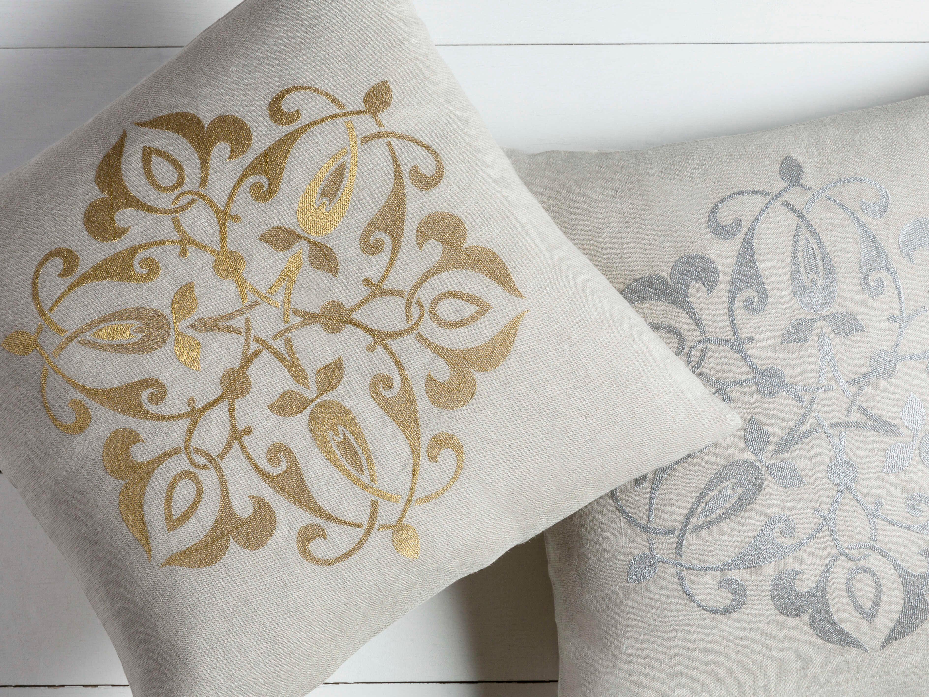 Surya Ravati Gold Pillow