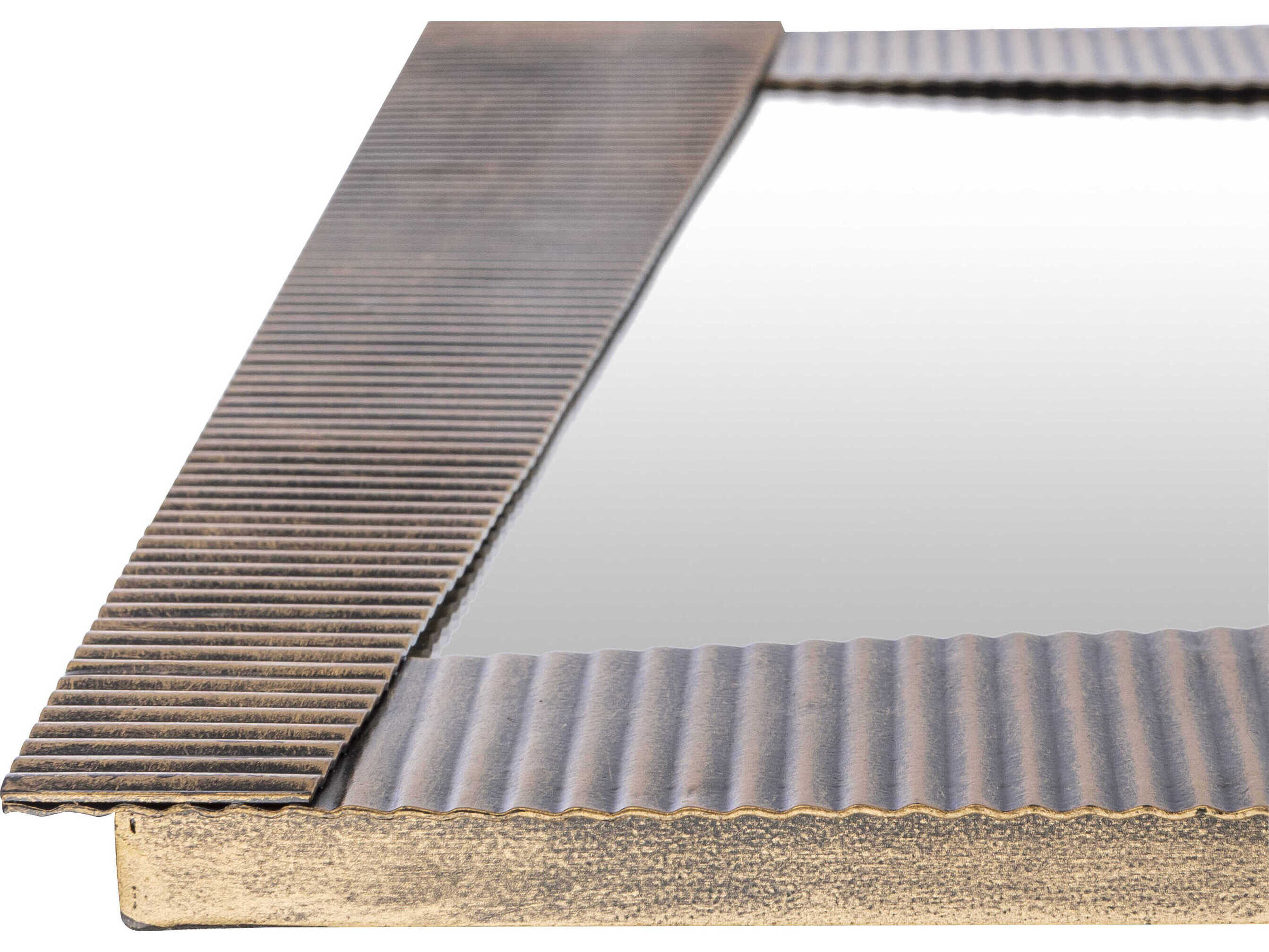 Surya Rendezvous Gold Square Wall Mirror Set of 2