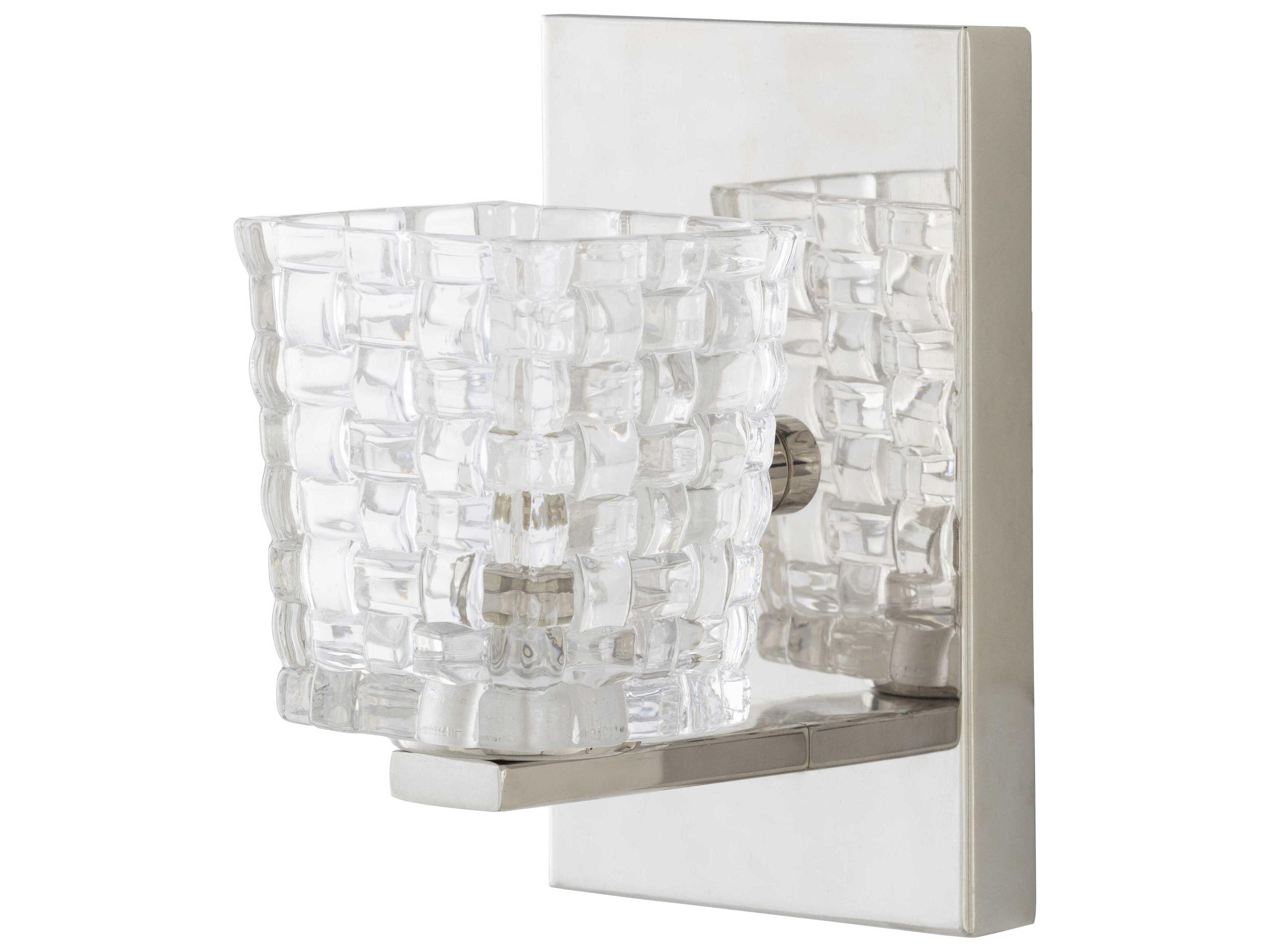 Surya Sandi 1-Light Metallic Nickel Wall Sconce